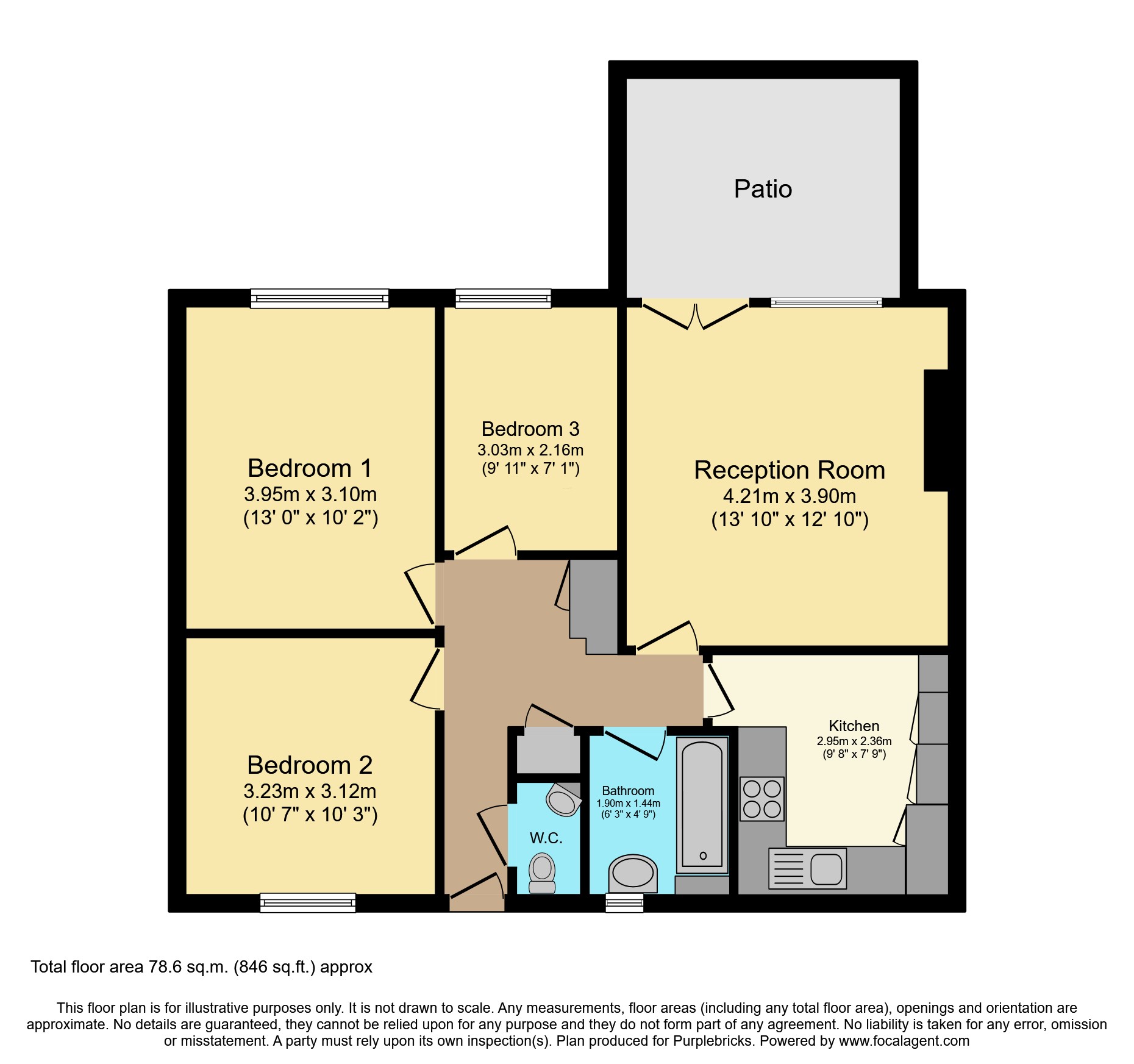 Flat 2/Laburnum Court, Laburnum Road, Mitcham floorplan