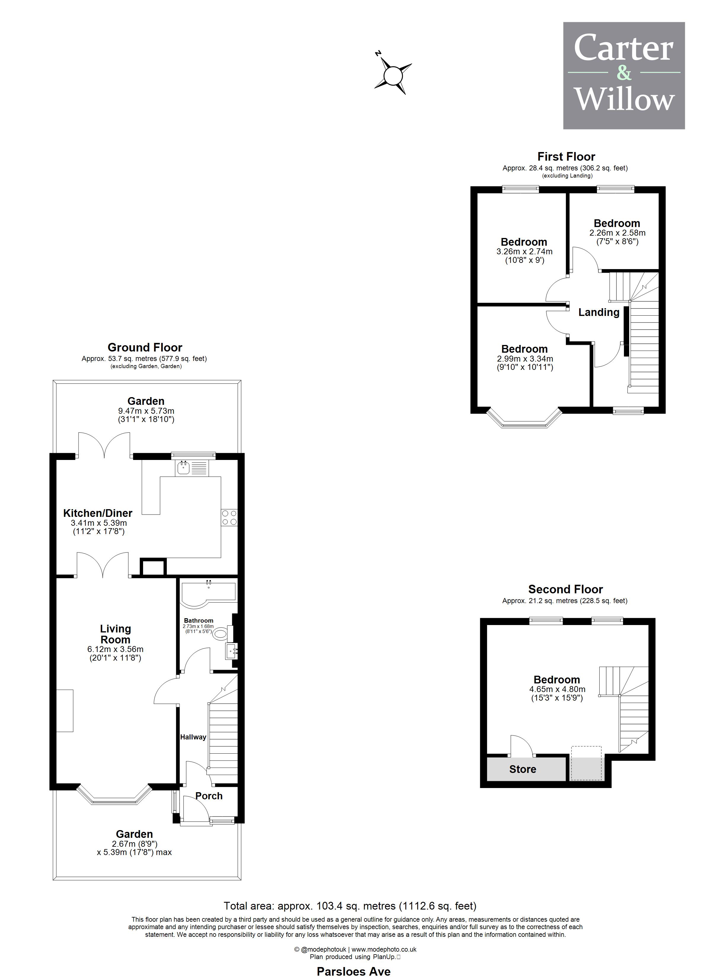 64, Parsloes Avenue, Dagenham floorplan
