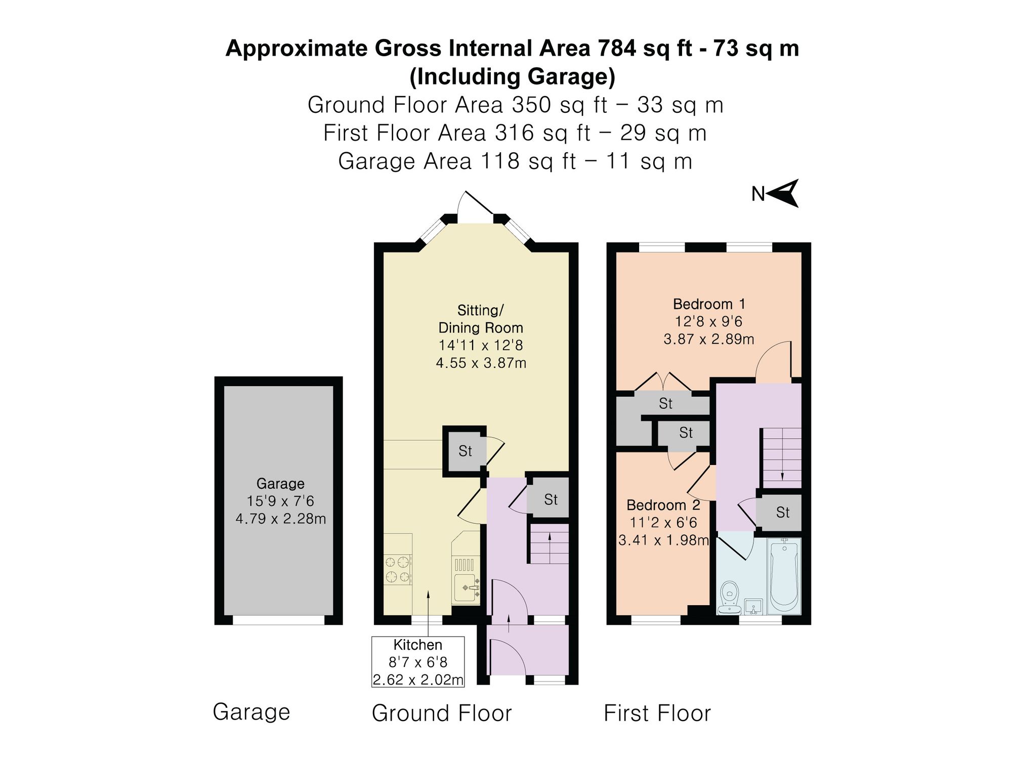 19 Hill Lands, Reading floorplan