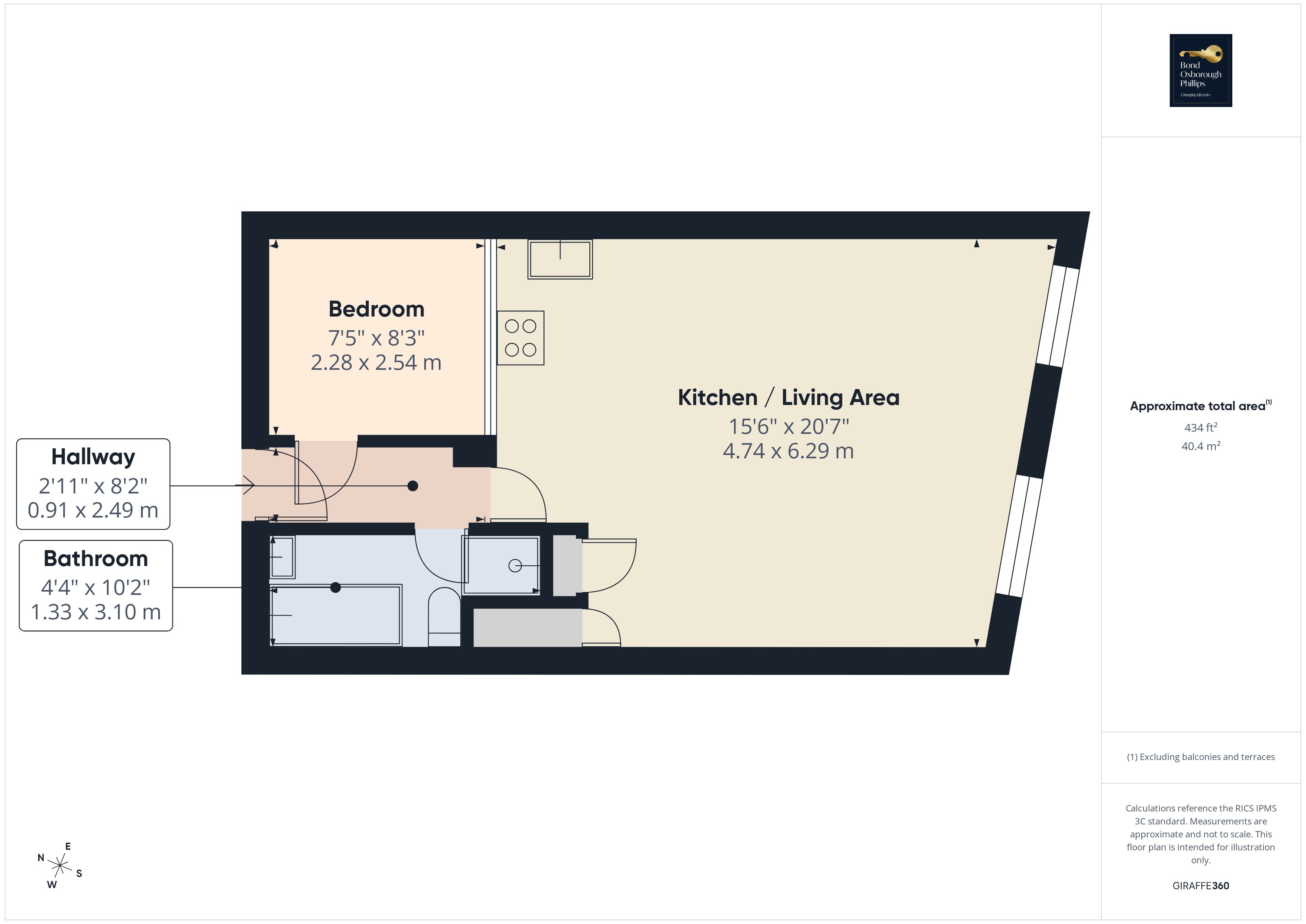 Flat 32, Harbourside Court,, Hawkers Avenue, Devon floorplan