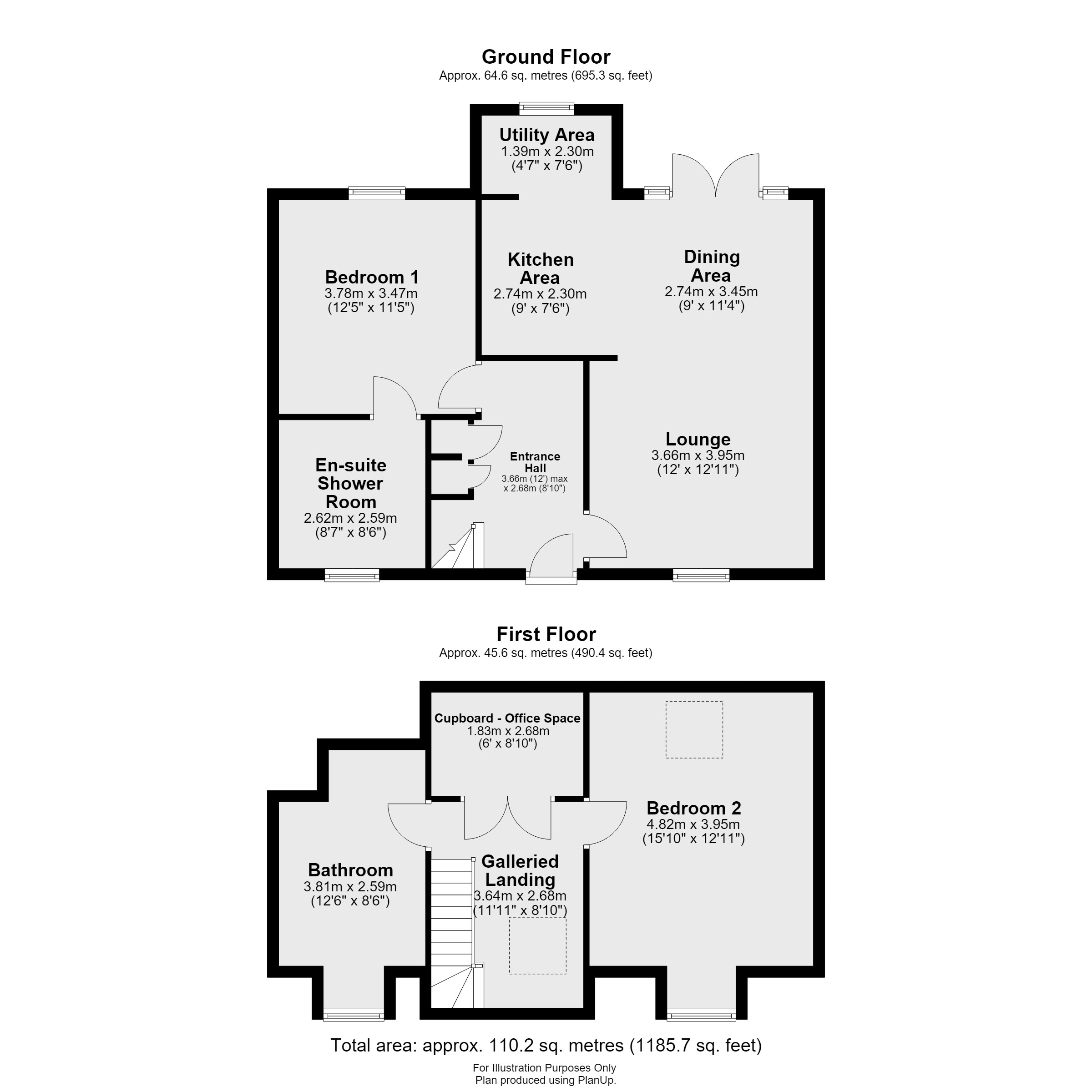 2, Ivy Gardens, Newark floorplan