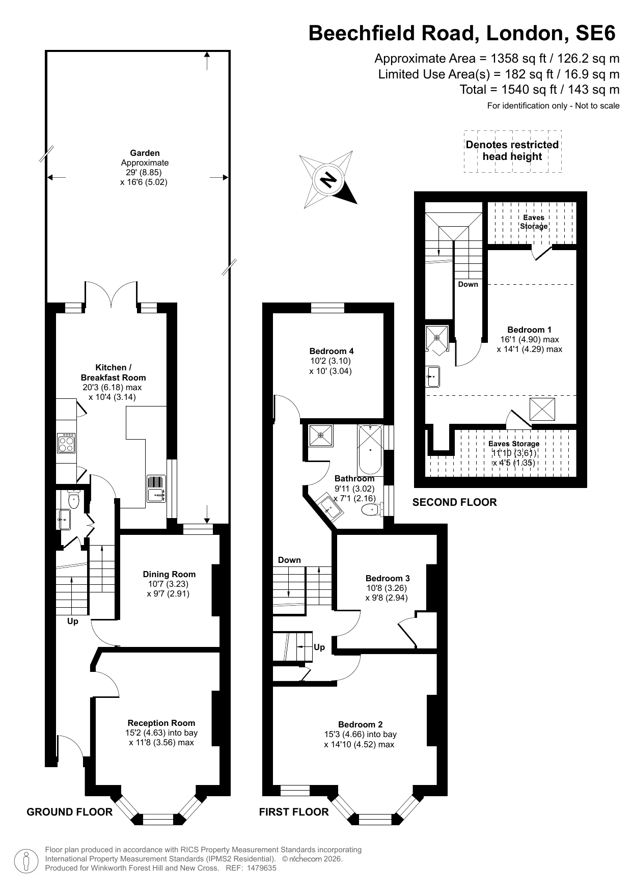 34, Beechfield Road, London floorplan