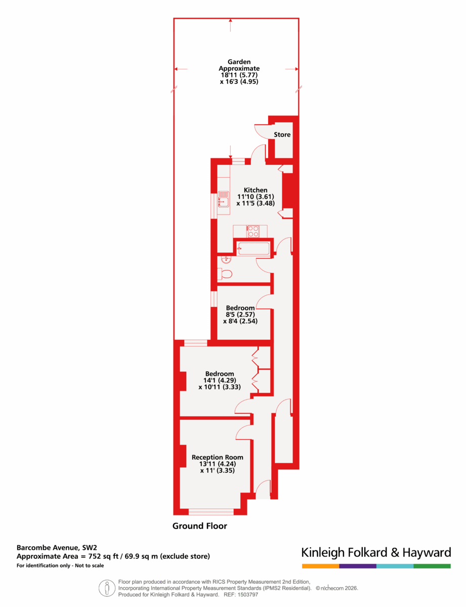 207, Barcombe Avenue, London floorplan