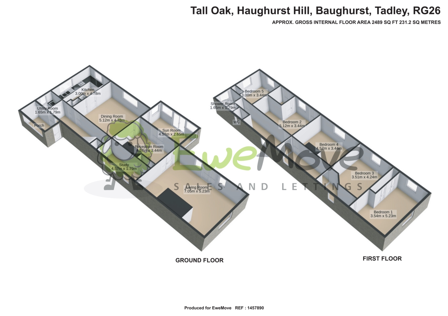 Tall Oak, Haughurst Hill, Tadley floorplan