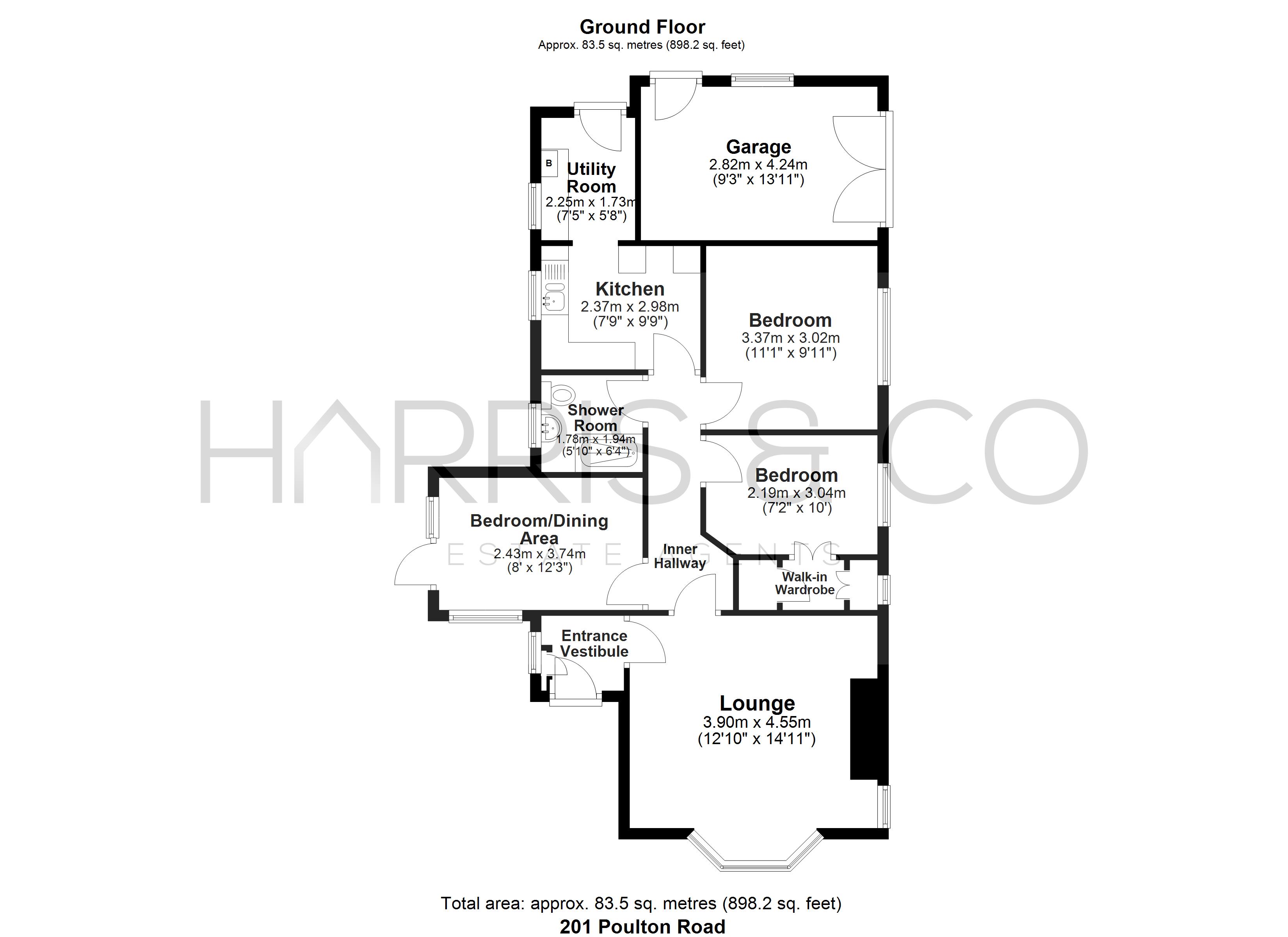 201, Poulton Road, Lancashire floorplan