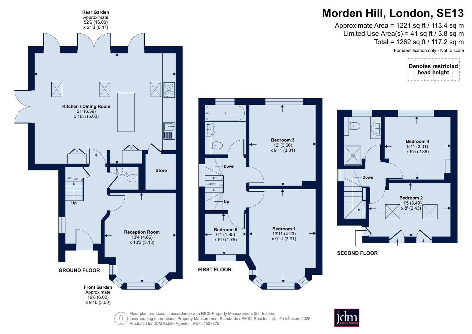 51, Morden Hill, London floorplan