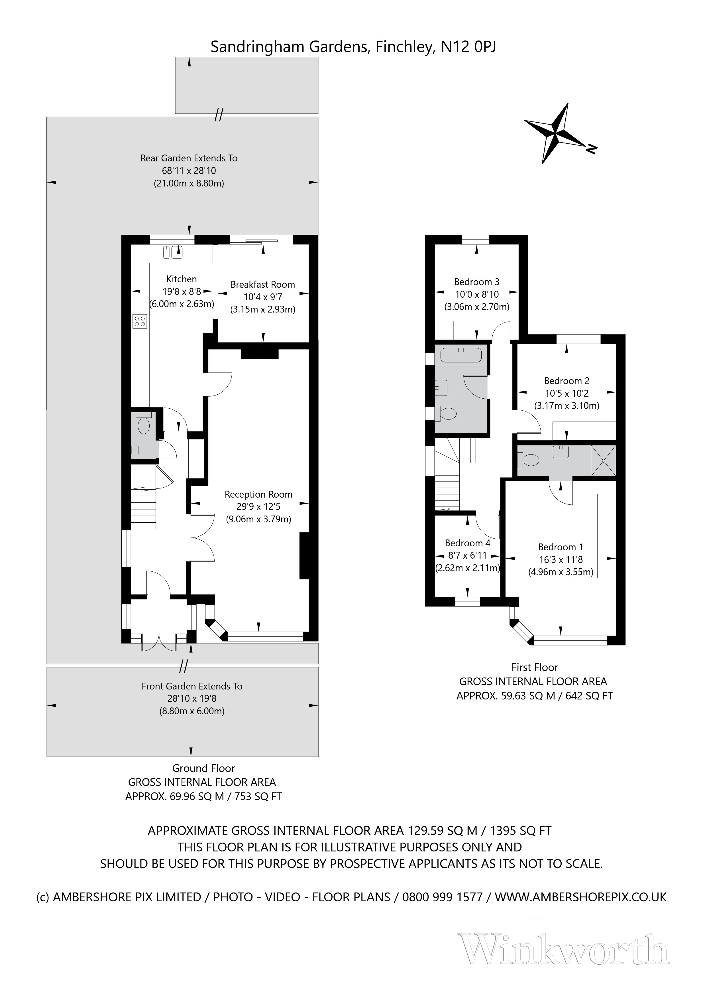 56, Sandringham Gardens, North Finchley floorplan