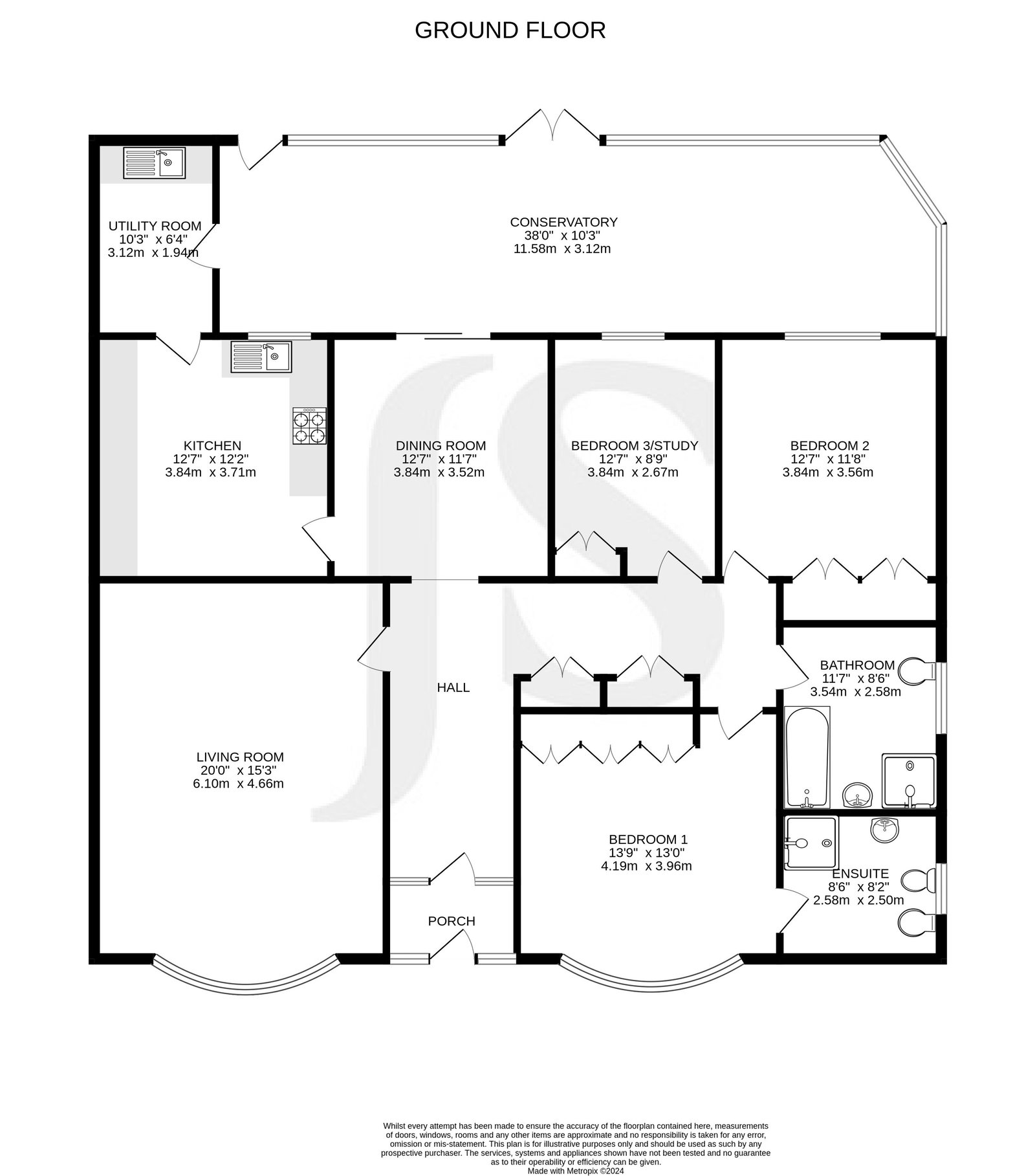 Waverley, West Hill, Worthing floorplan