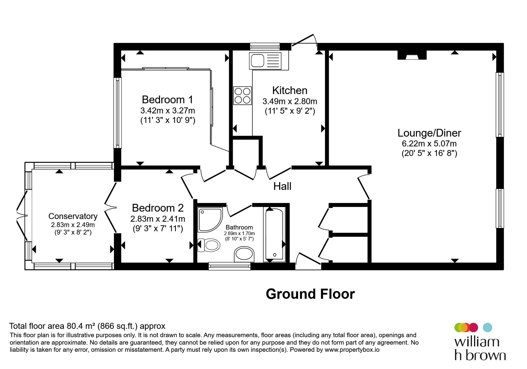 29, Billingley Drive, Rotherham floorplan