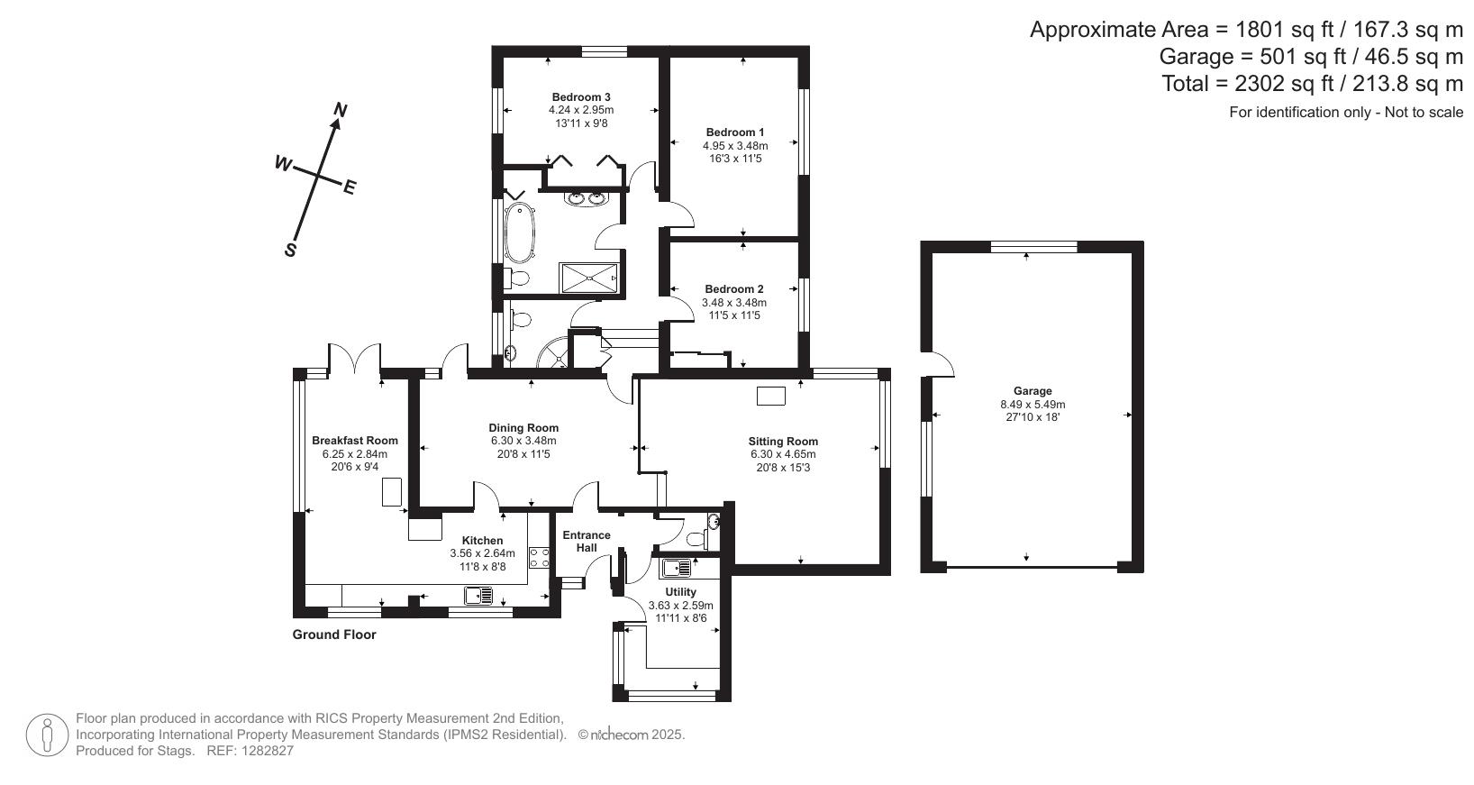 9, St. Michaels Close, Exeter floorplan