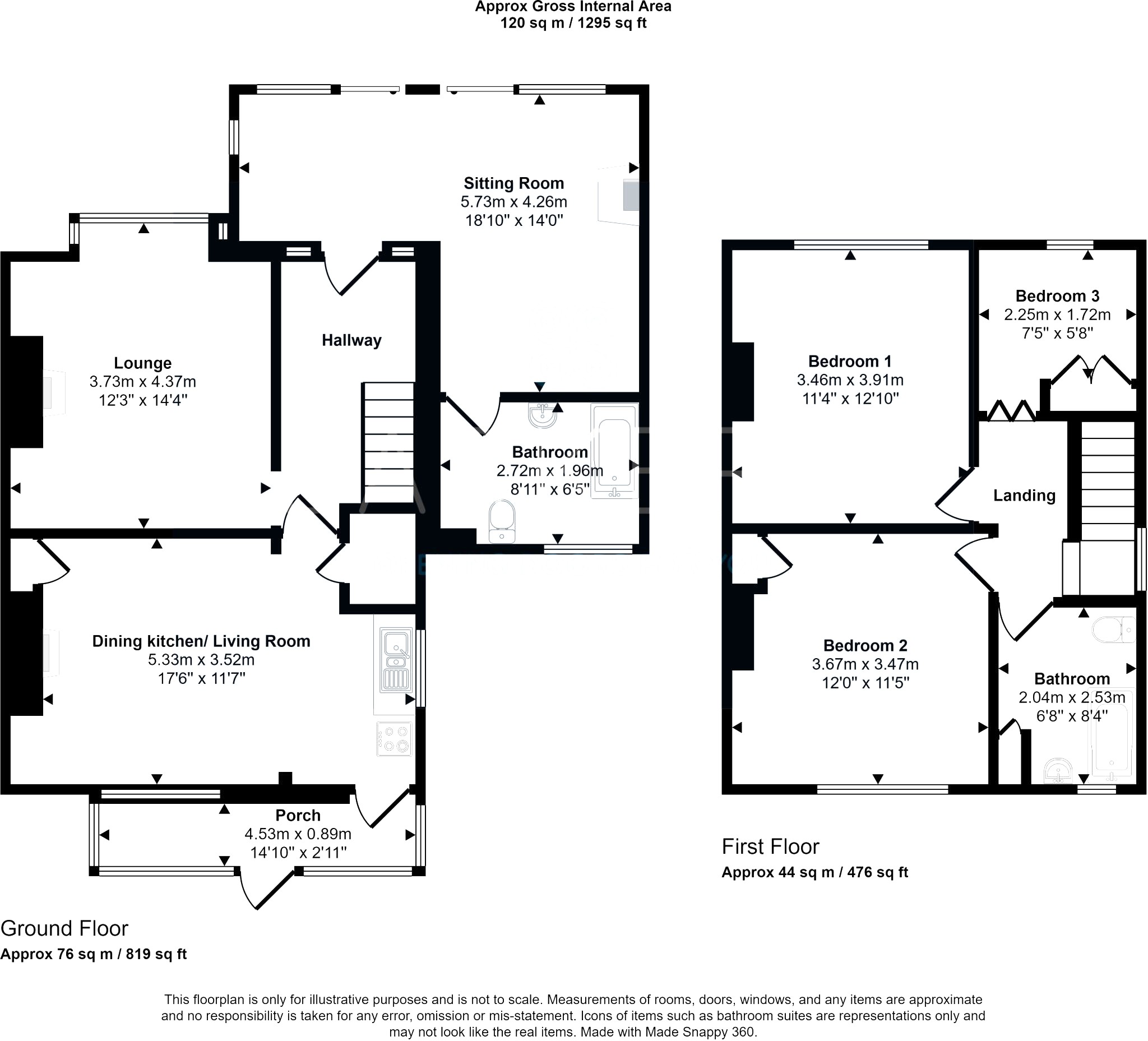 8, Highfield Drive, Batley floorplan