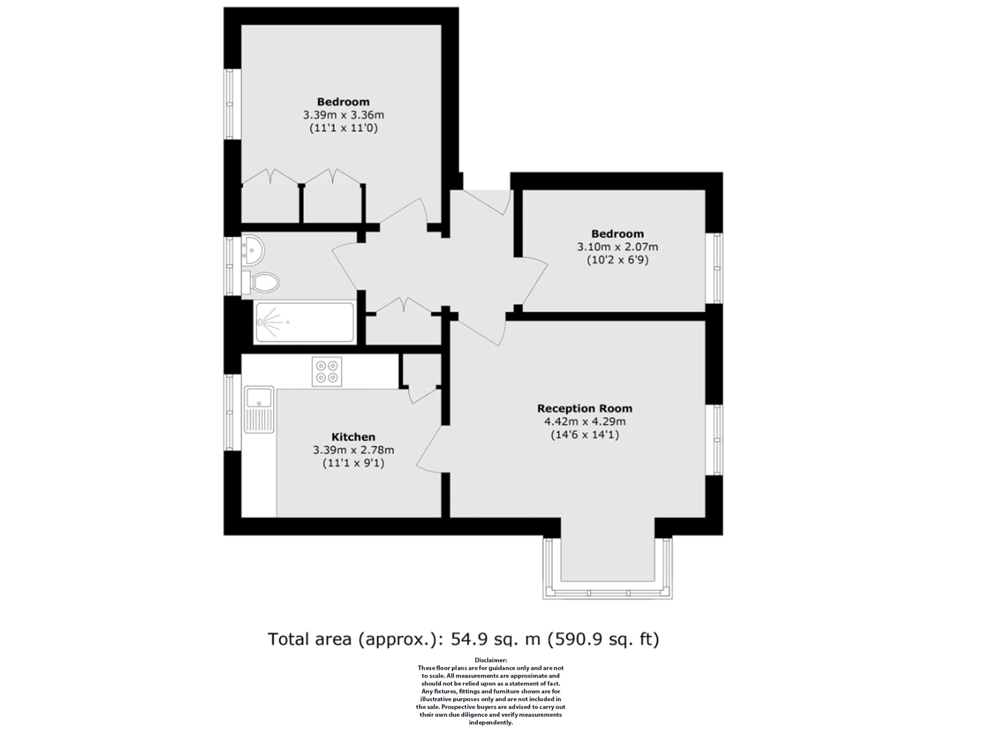 Flat 4, Chaffinch Court, London floorplan