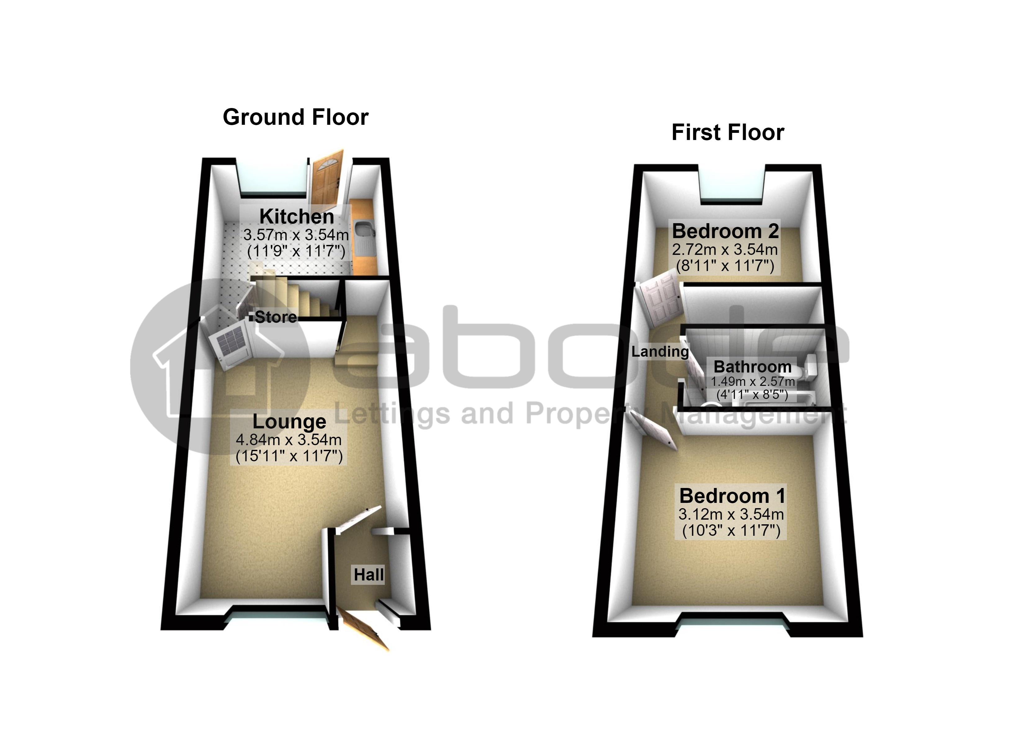 124, Northfield Lane, Rotherham floorplan