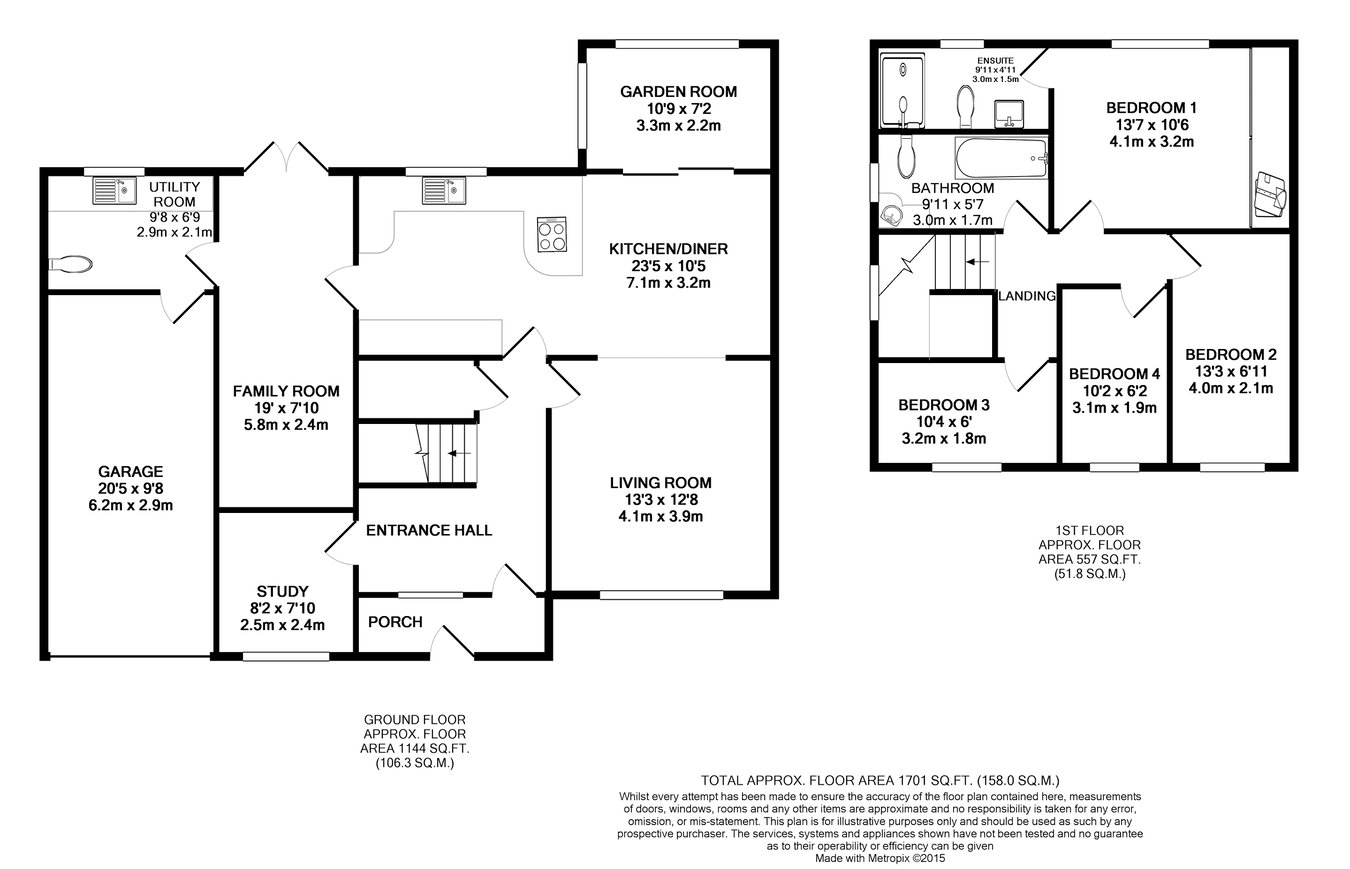 2 Nythfa Gardens, Brecon floorplan