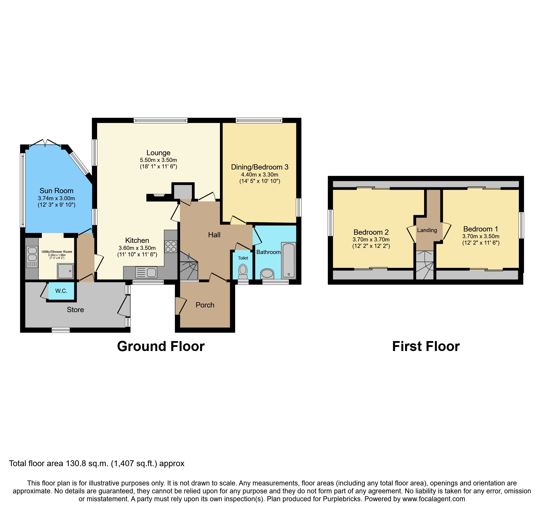 6, The Dingle, Knighton floorplan