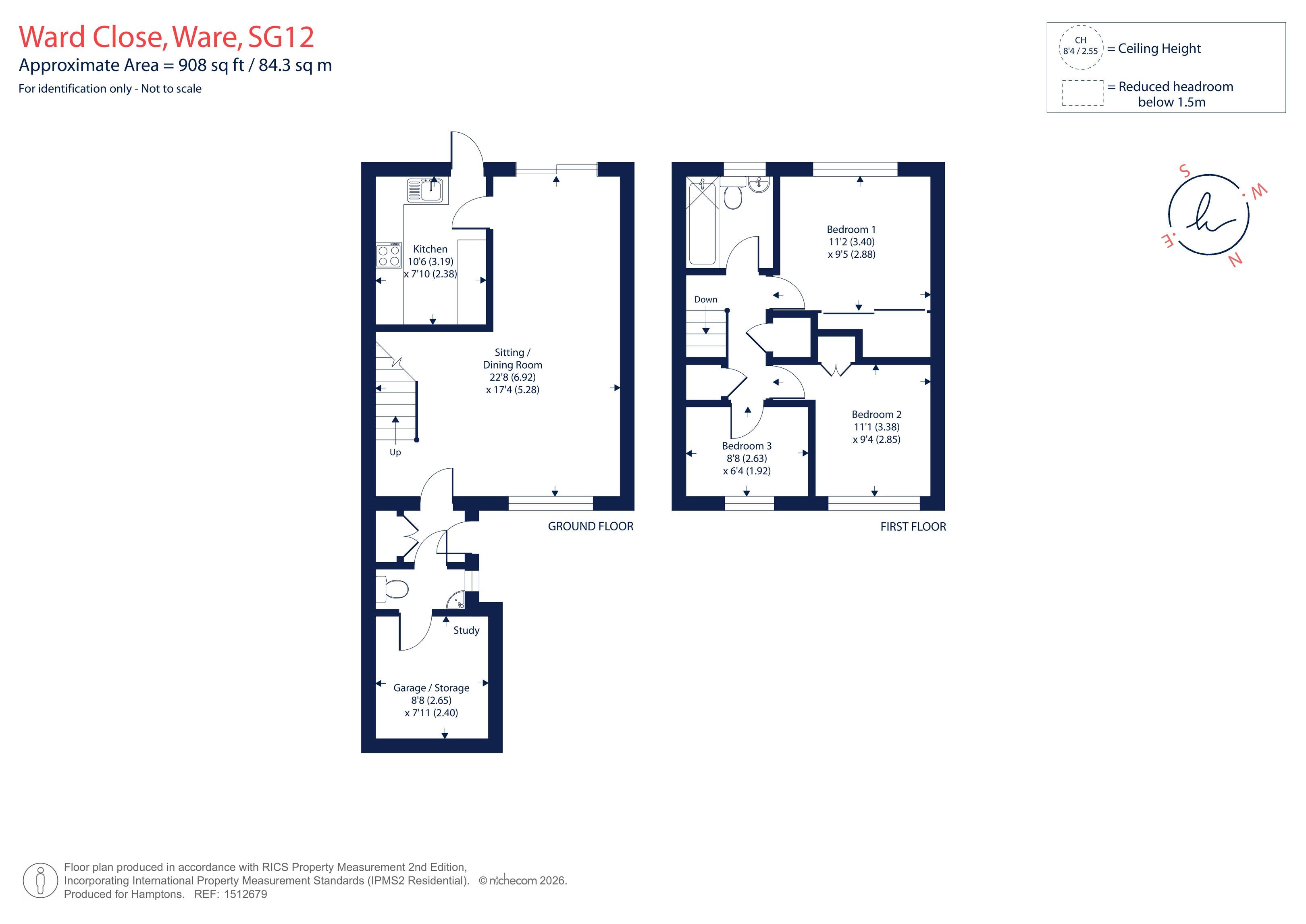 29, Ward Close, Ware floorplan