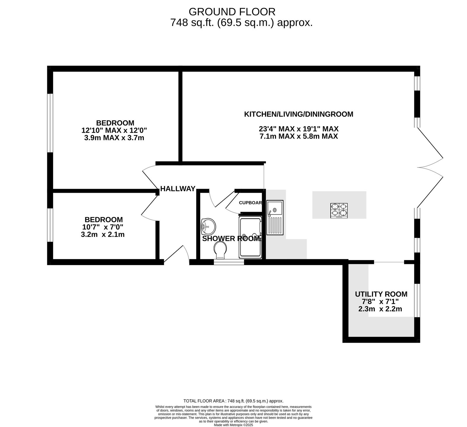 41, West Street, Minehead floorplan