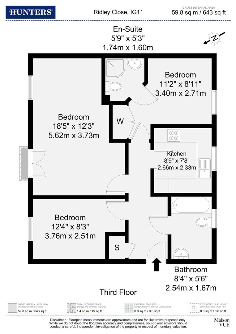 14, Ridley Close, Barking floorplan