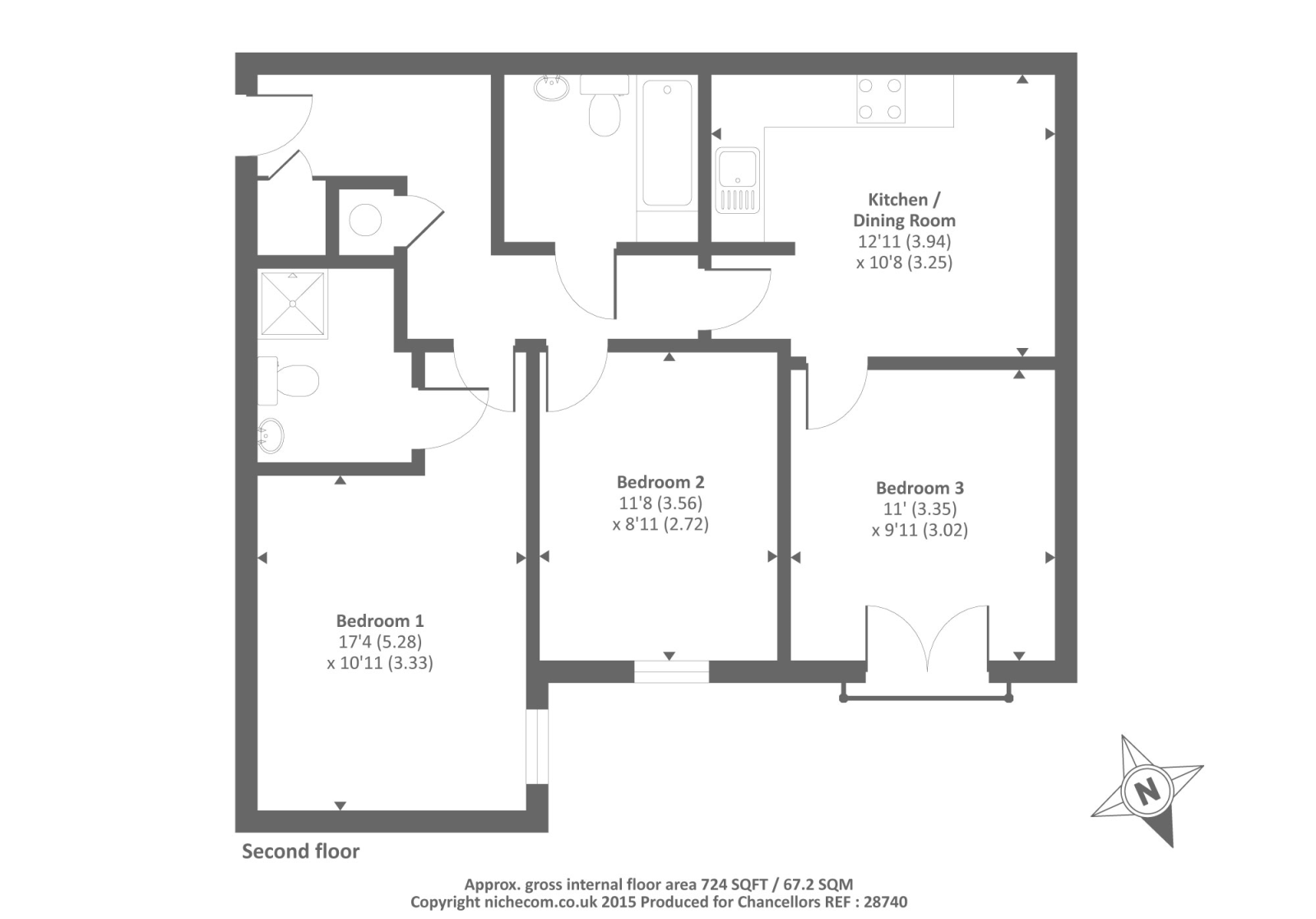 2 Bedrooms Flat to rent in Ellington Court, Headington OX3