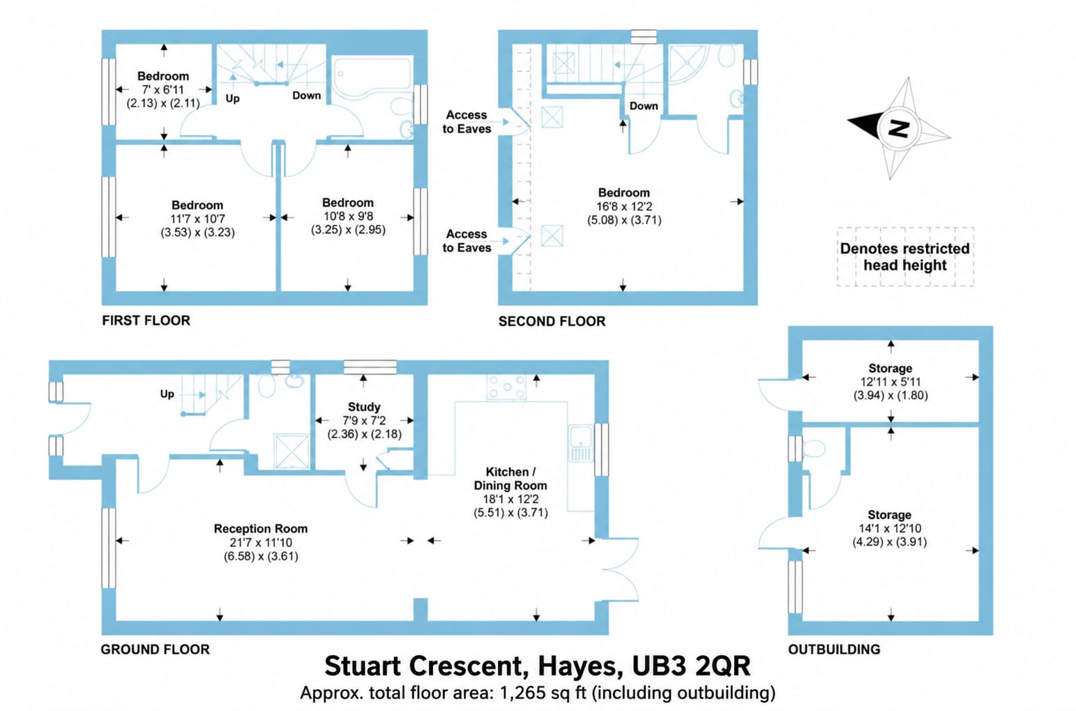 Stuart Crescent, Hayes floorplan
