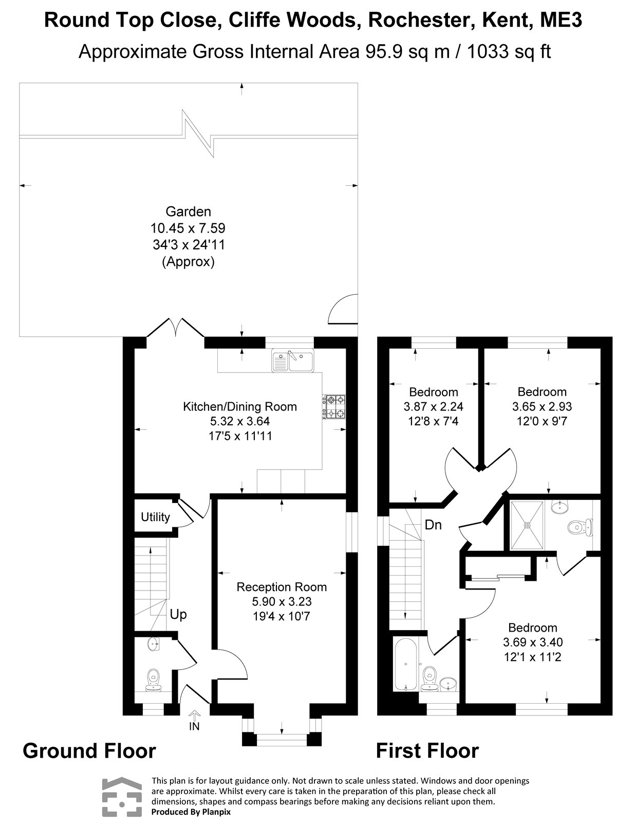 18, Round Top Close, Rochester floorplan