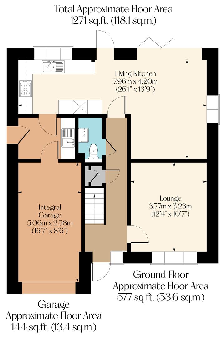 7 Brook Lane, Alfreton floorplan
