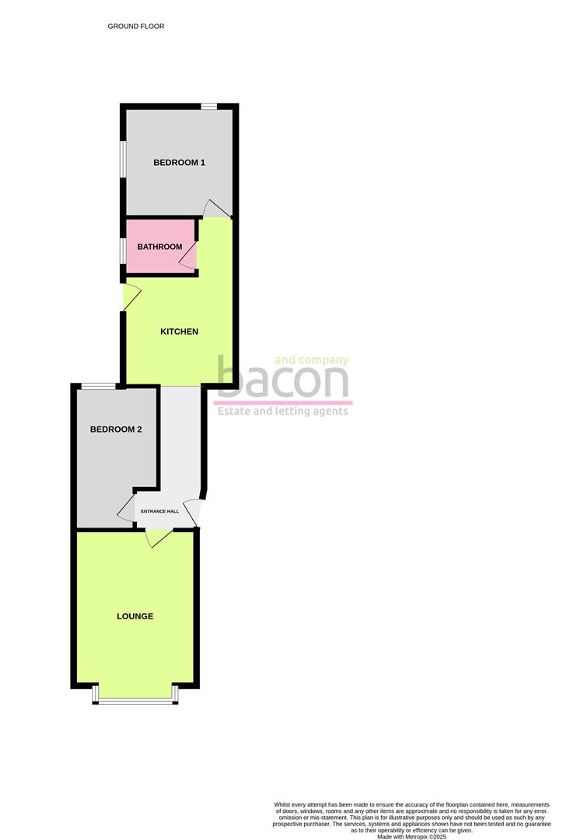 Flat 1, 31 Eriswell Road, Worthing floorplan