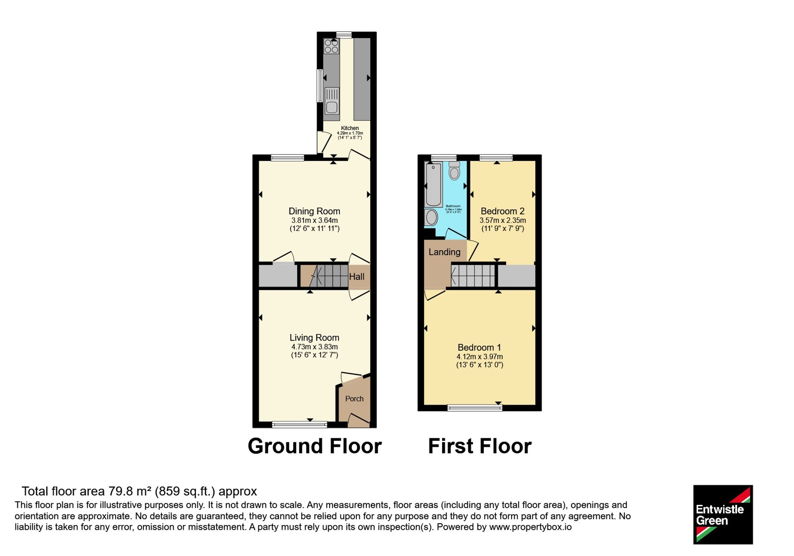38 Borrowdale Avenue,, Moore Street, Lancashire floorplan