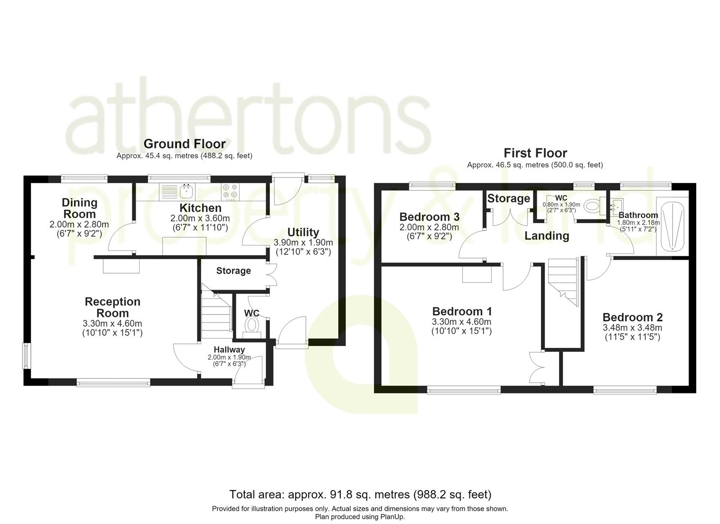 58, Billington Gardens, Clitheroe floorplan