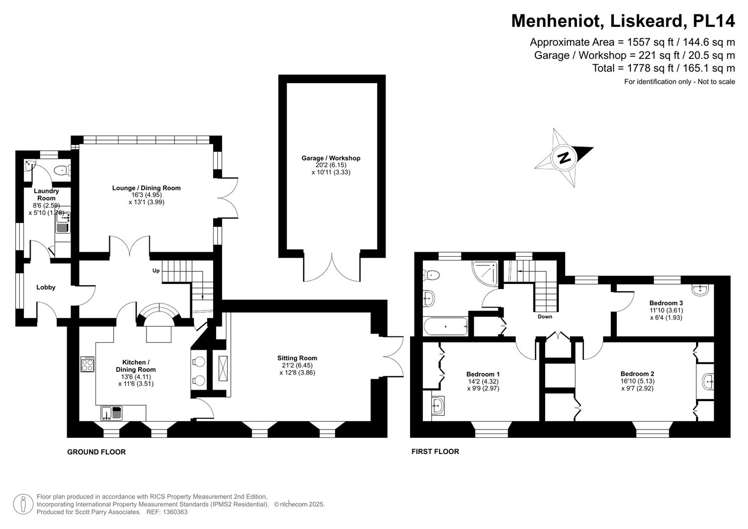 Trehane Cottage, Menheniot floorplan
