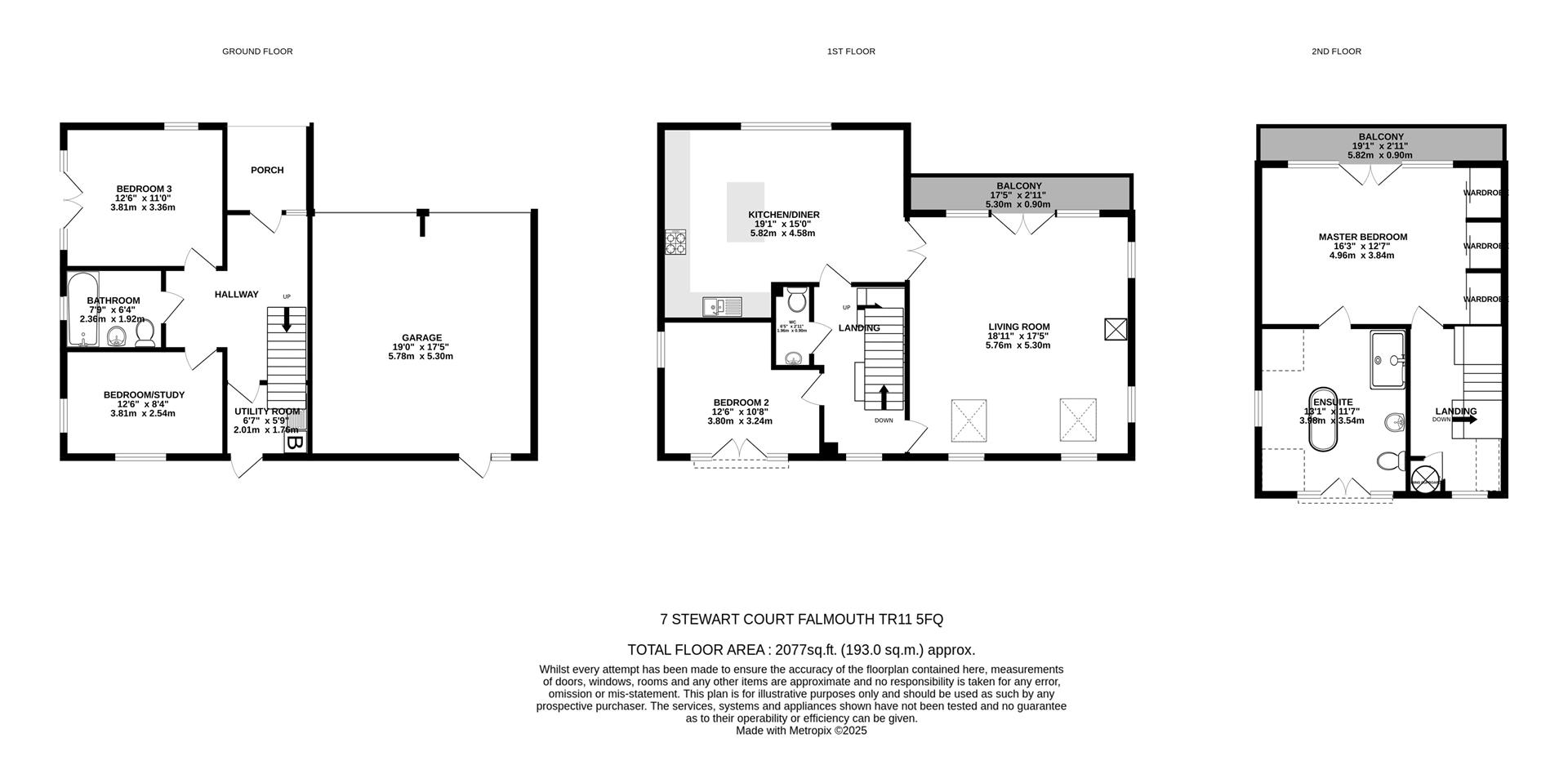 7, Stewart Court, Falmouth floorplan