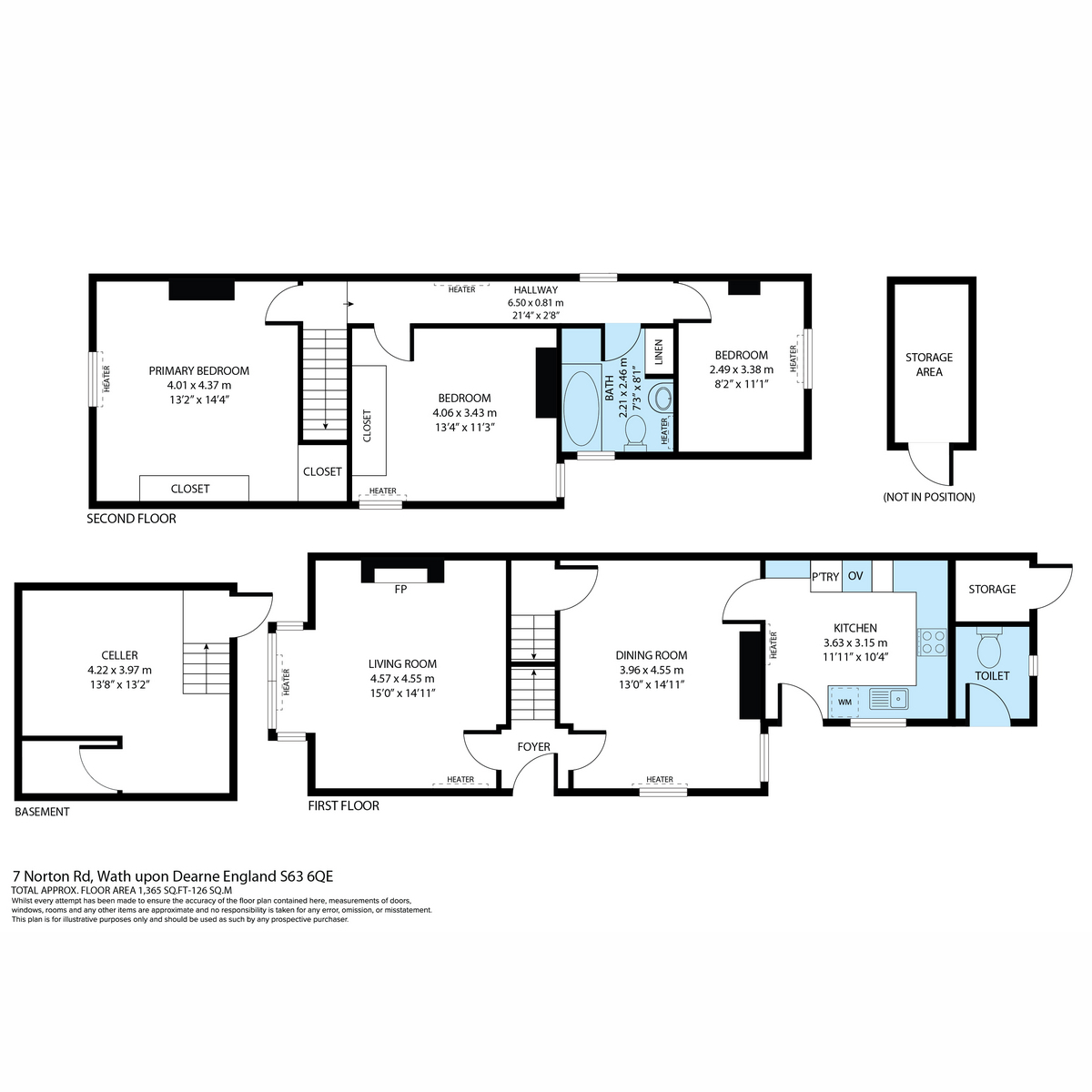 7, Norton Road, Rotherham floorplan
