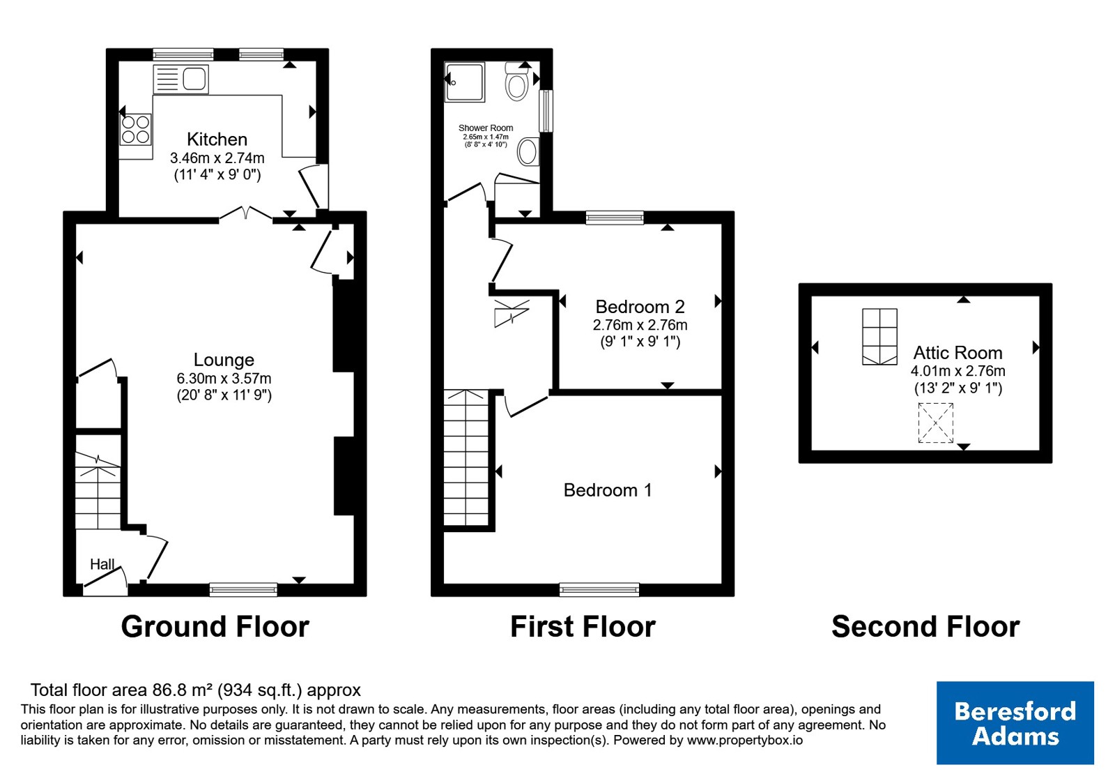 Bro Dawel,, Rock Villa Road, Conwy floorplan