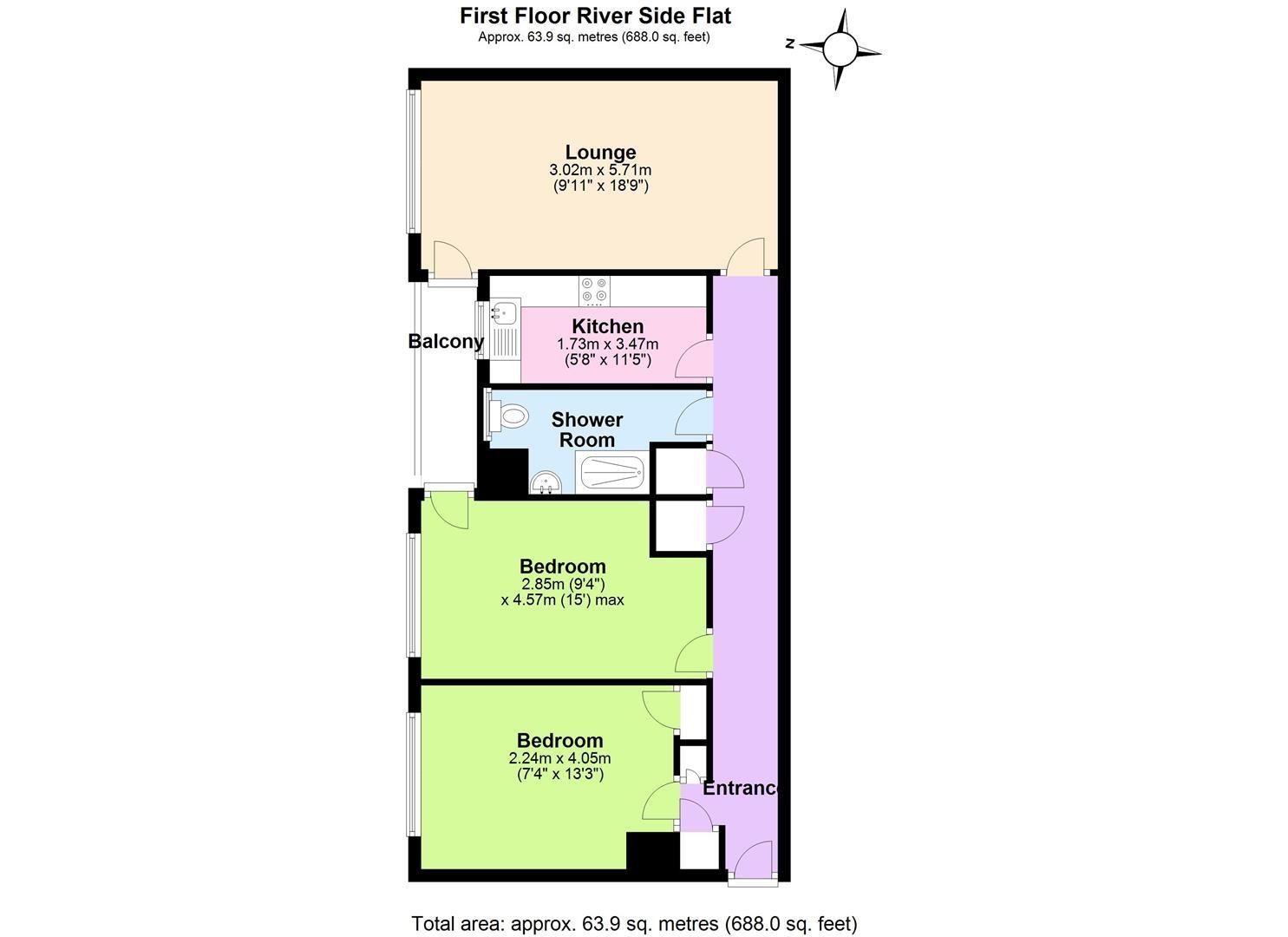 34, Harvard House, Wilford Lane, Nottingham floorplan