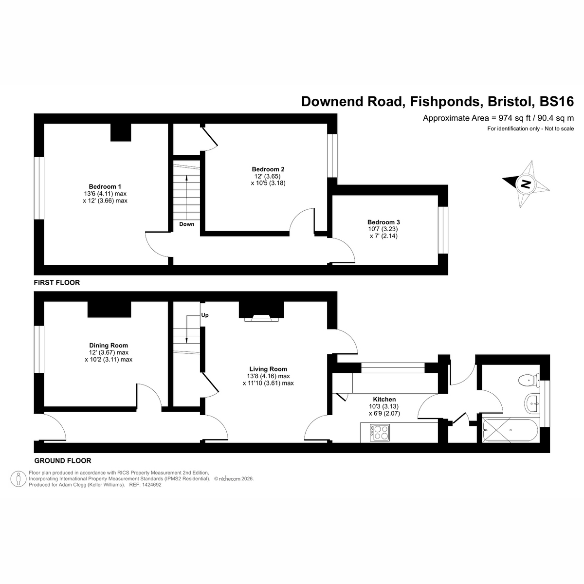 98, Downend Road, Bristol floorplan
