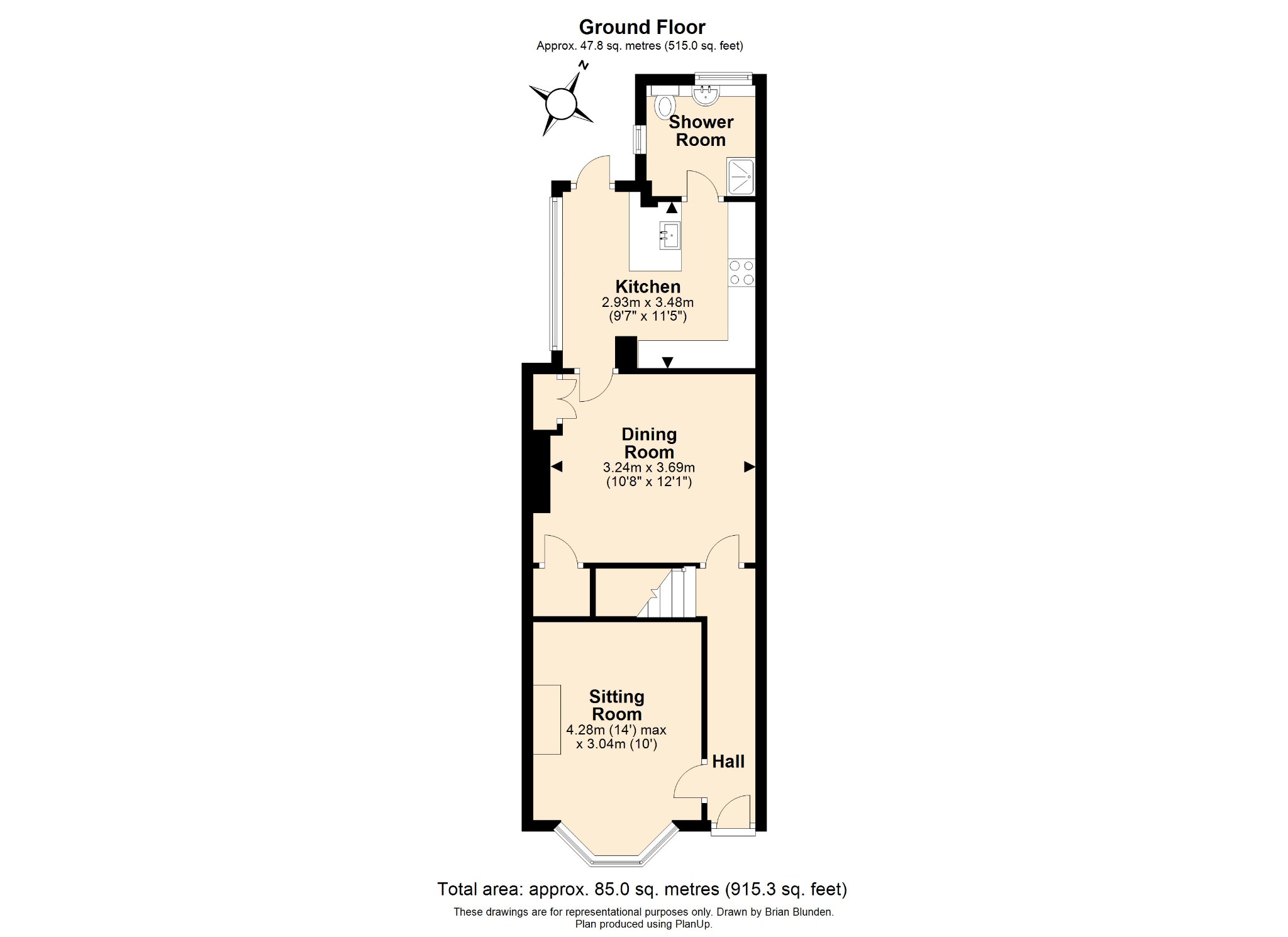 Burford Road, Horsham RH13, 2 bedroom semidetached house for sale
