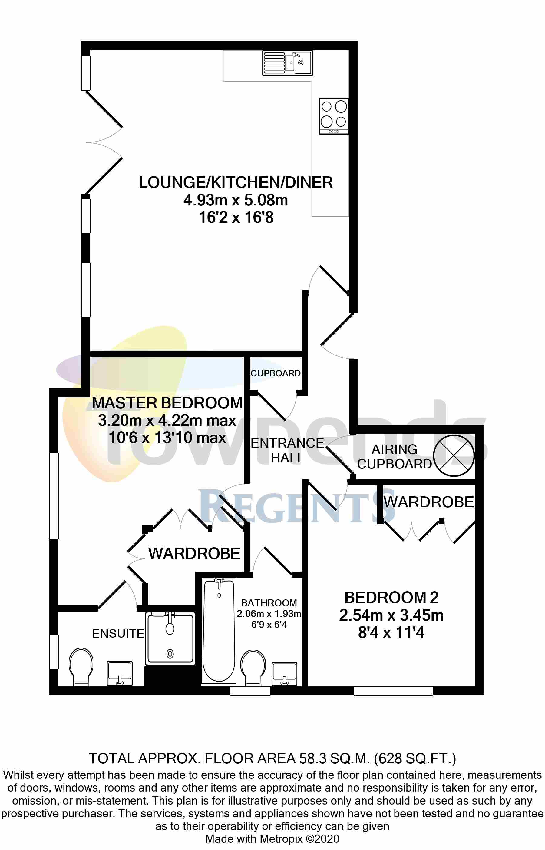 Weylands Court, 26 Corrie Road, Addlestone, Surrey KT15, 2 bedroom