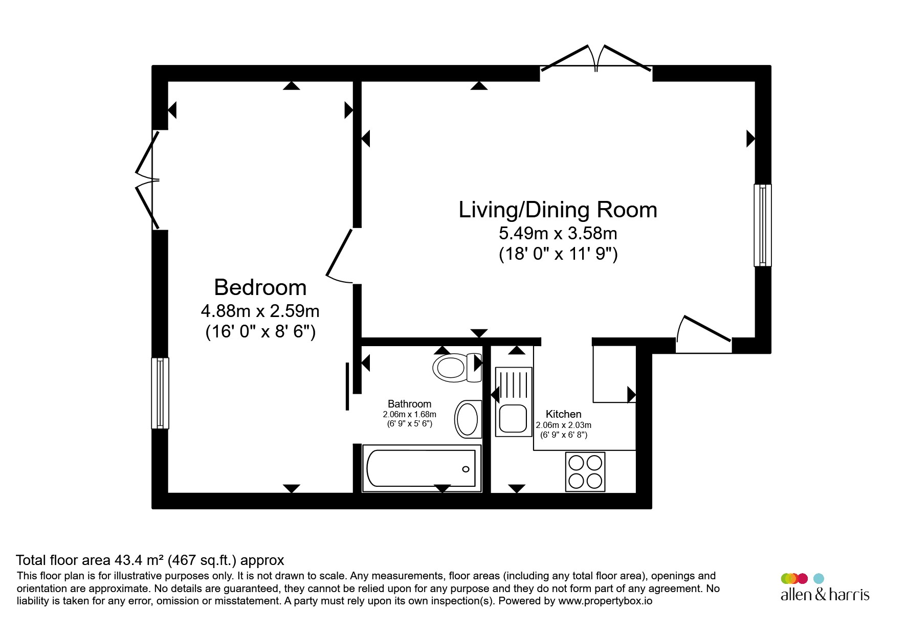 3, Stable Cottages, Shepton Road, Radstock floorplan