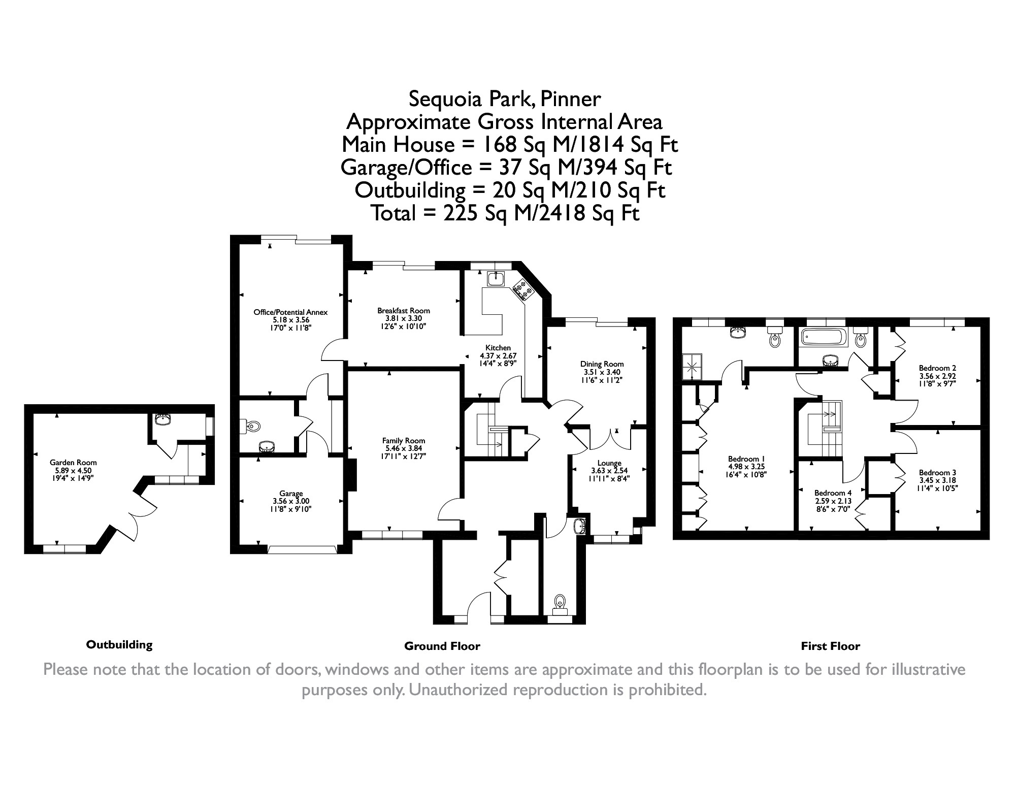 17, Sequoia Park, Pinner floorplan