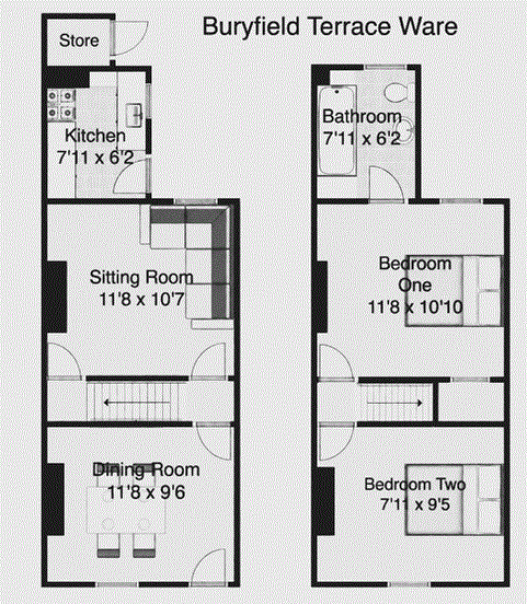 5, Buryfield Terrace, Ware floorplan