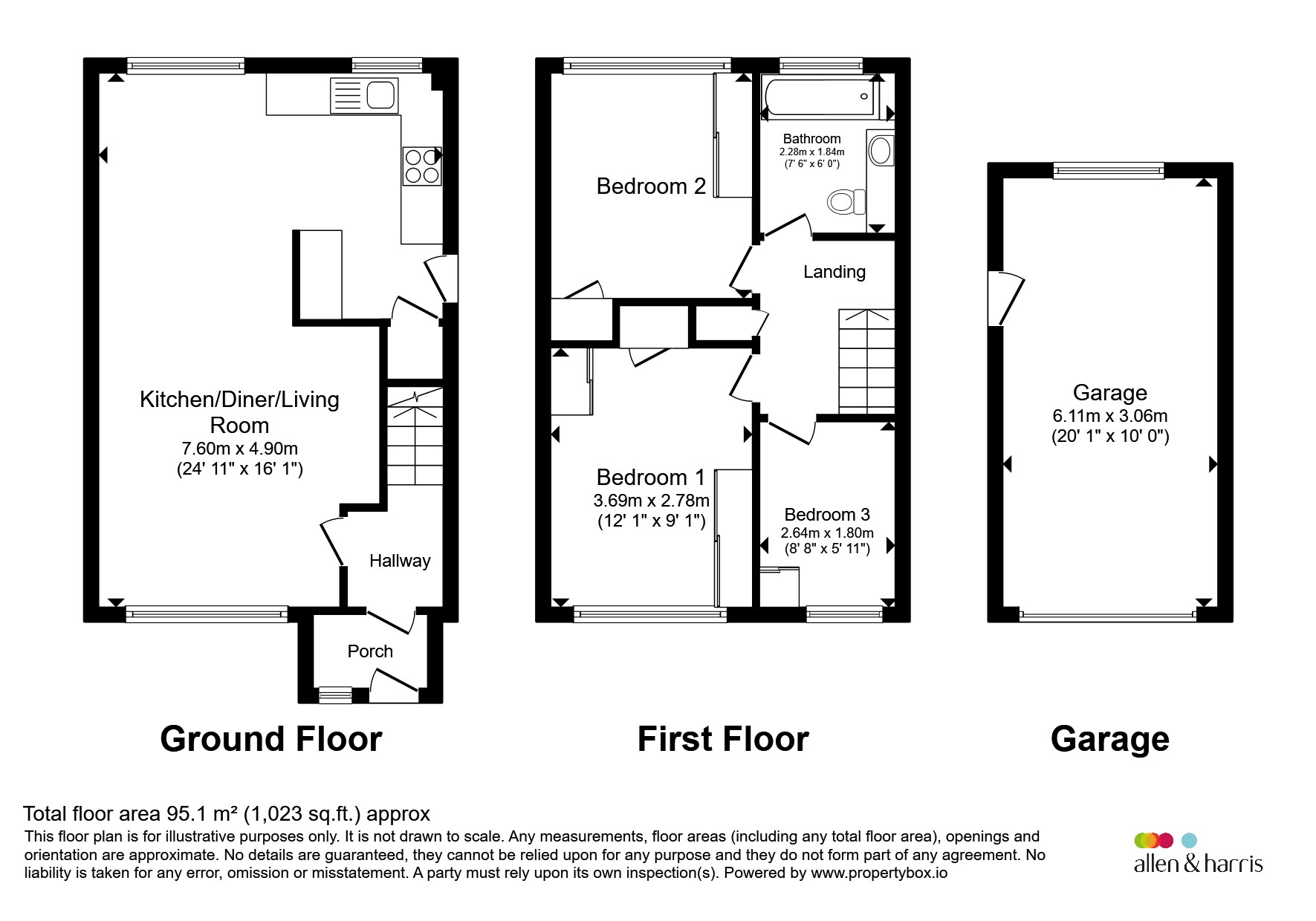 7, Heron Close, Calne floorplan