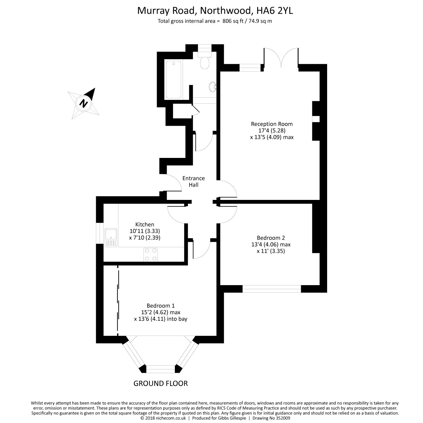 2 Bedrooms Maisonette for sale in Murray Road, Northwood, Middlesex HA6