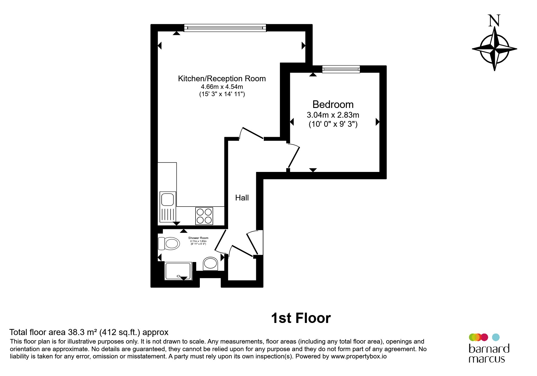 Flat 28, Sundial Court, Barnsbury Lane, Surbiton floorplan