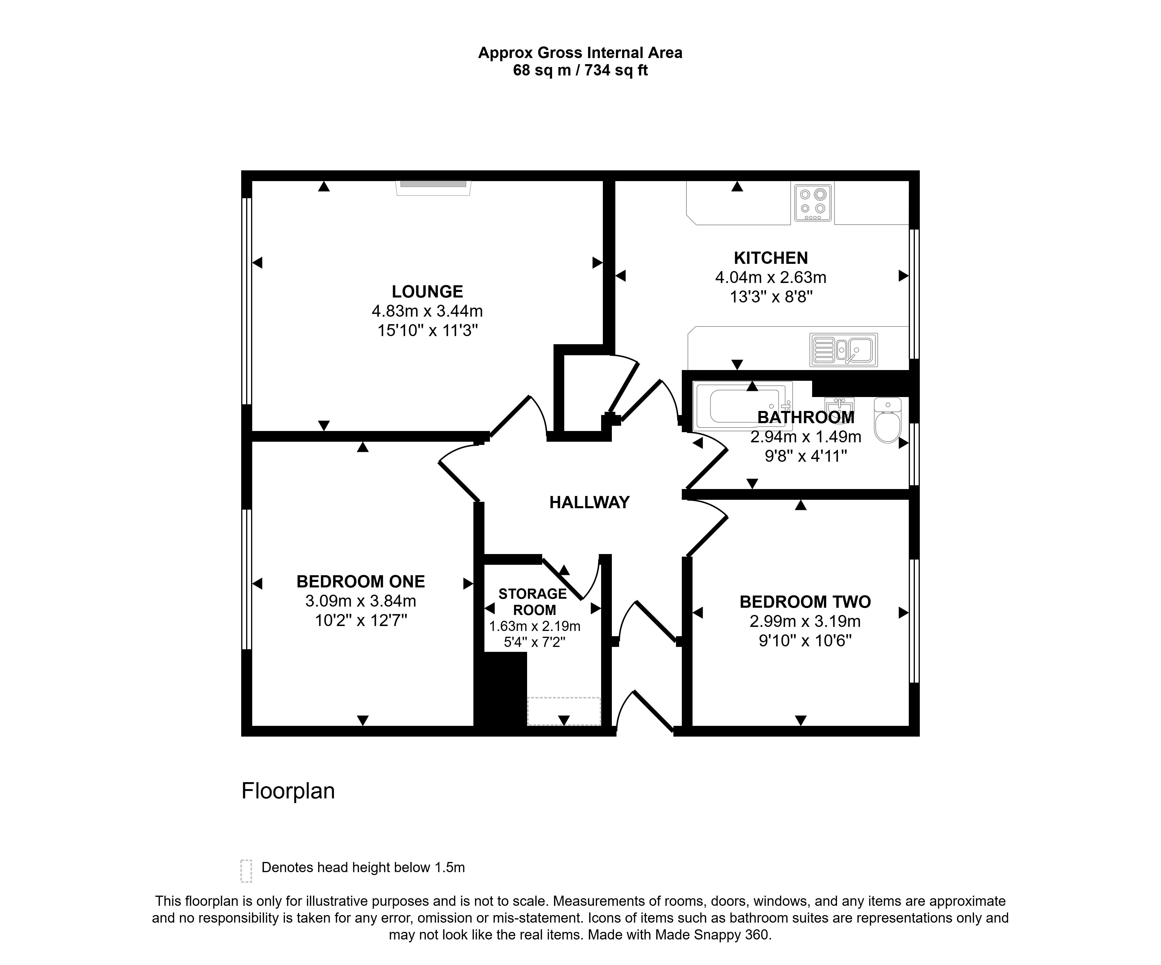 15, Loch Street, Wick floorplan