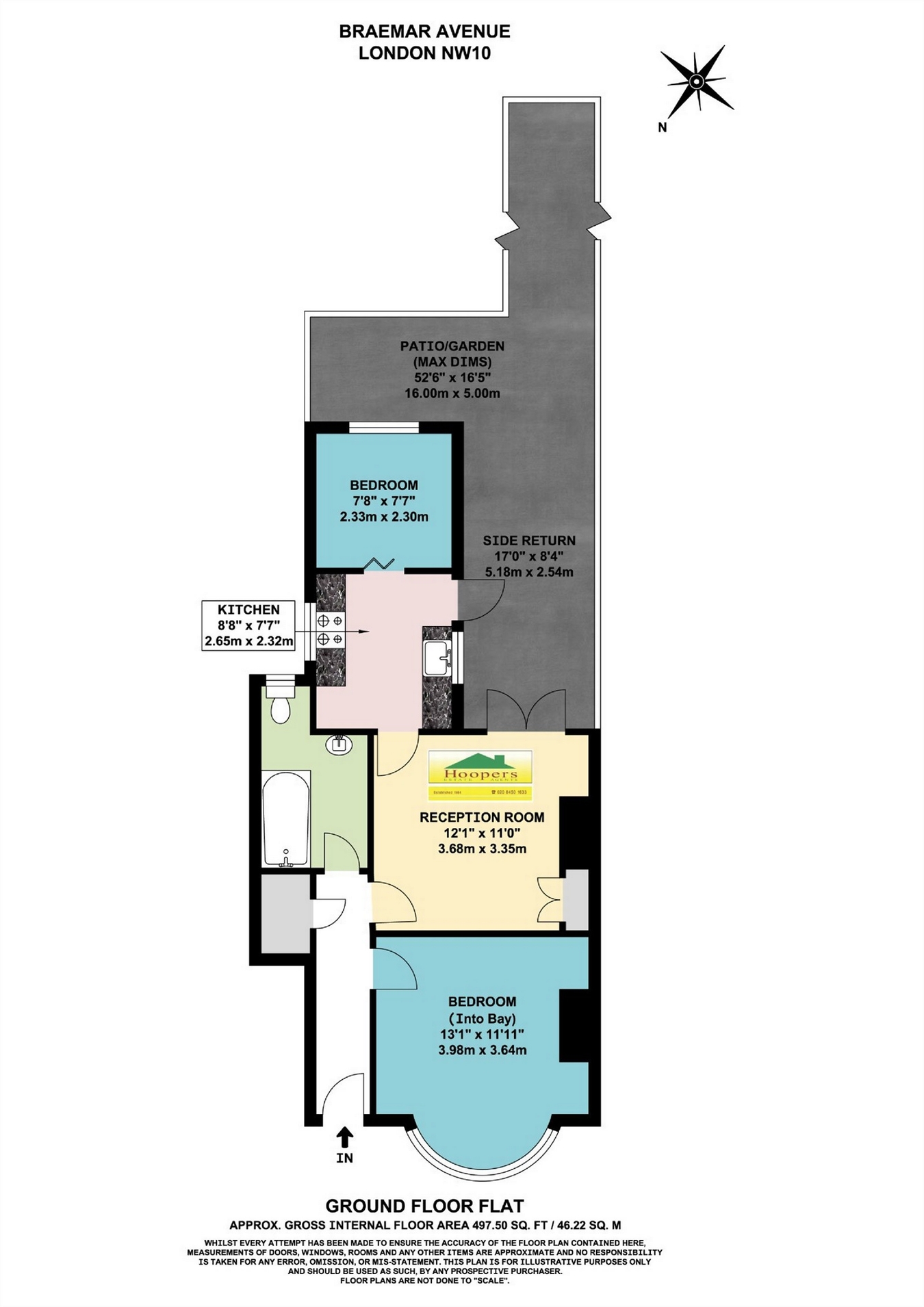 Braemar Avenue, London NW10, 2 bedroom for sale 48088833