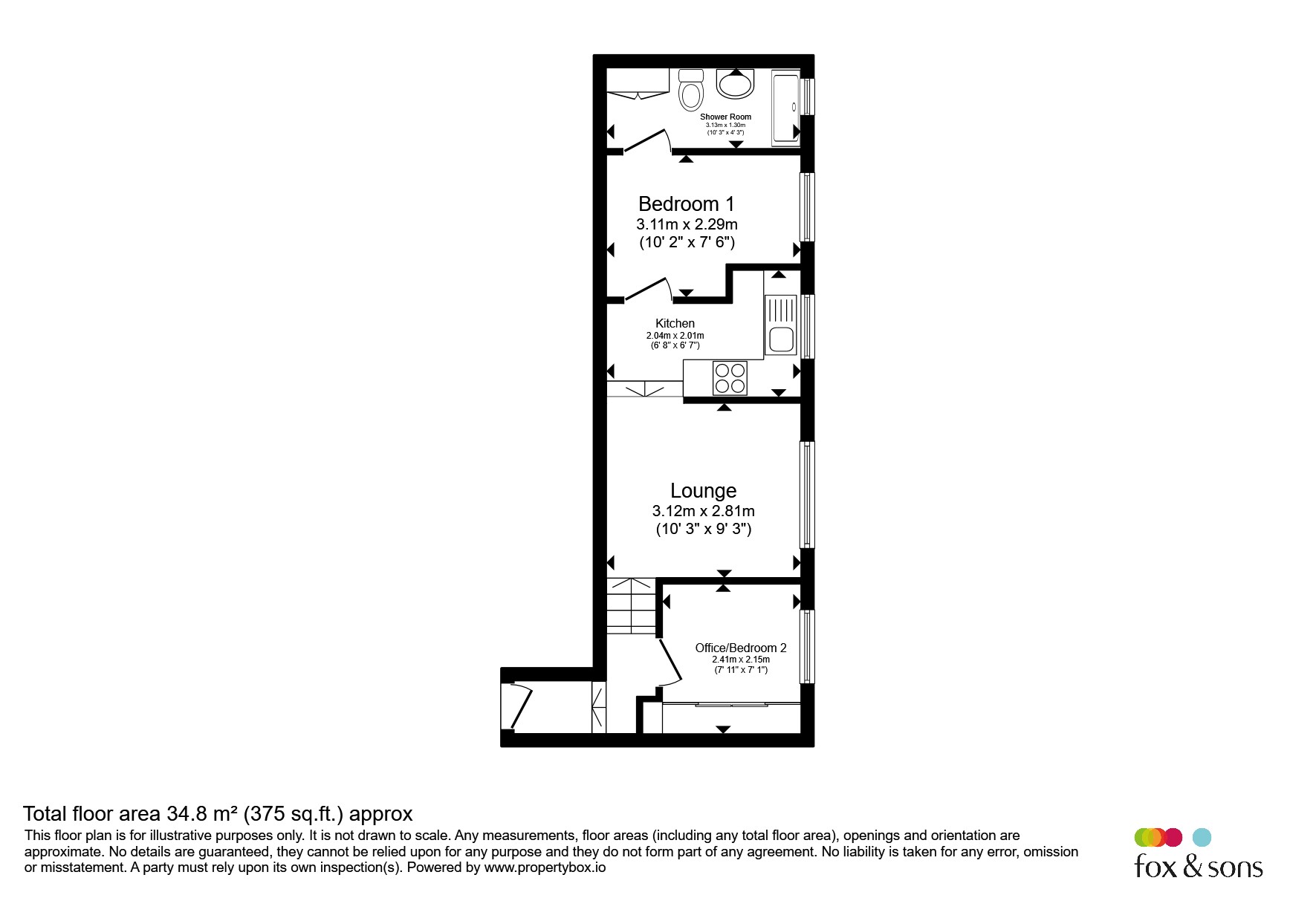 Flat 5, 77, Cobden Road, Brighton floorplan