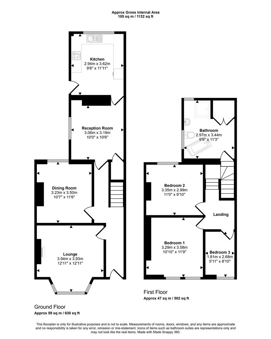 14, Eva Terrace, Ferryside floorplan