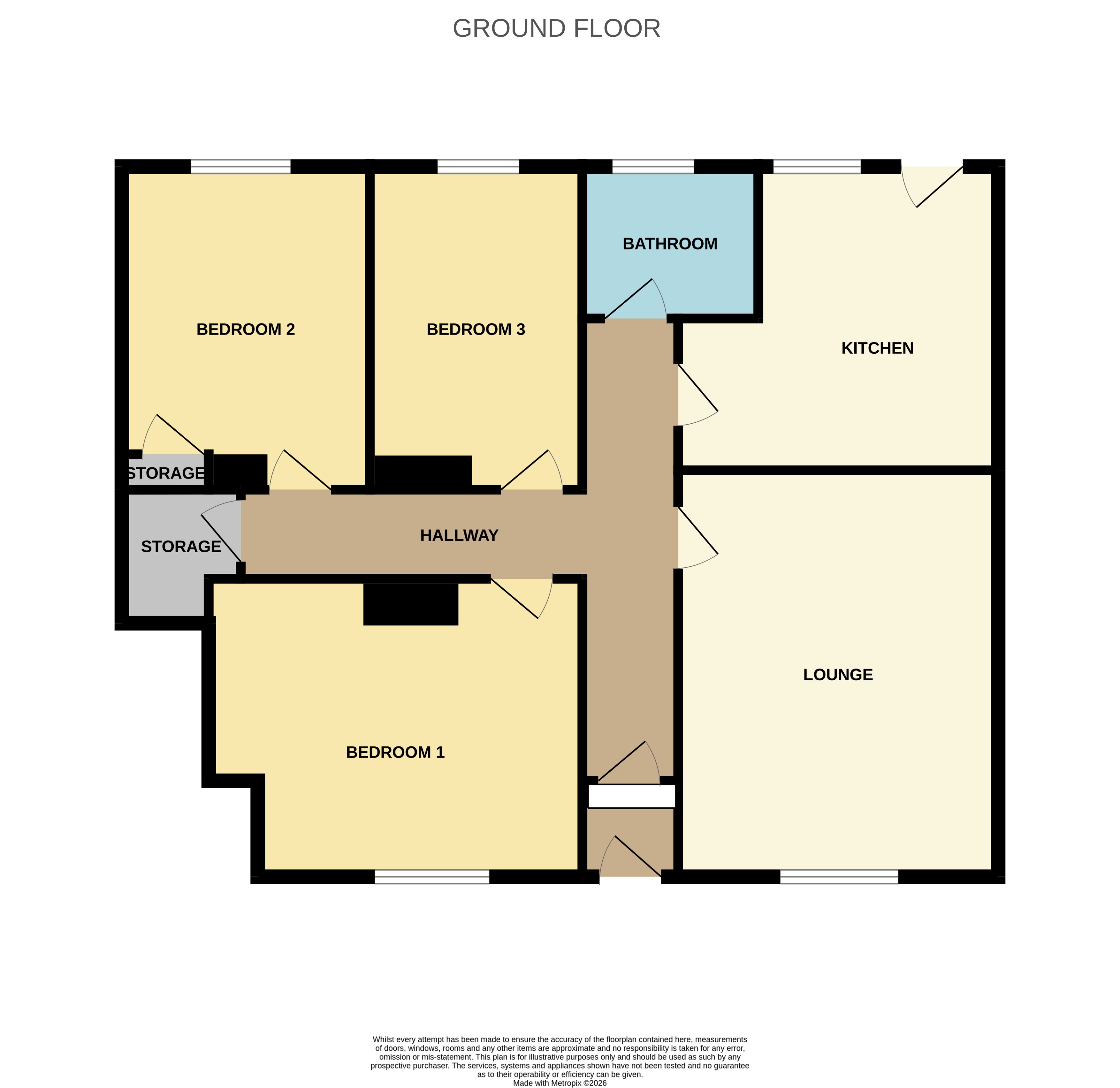 7, Clark Place, Saltcoats floorplan