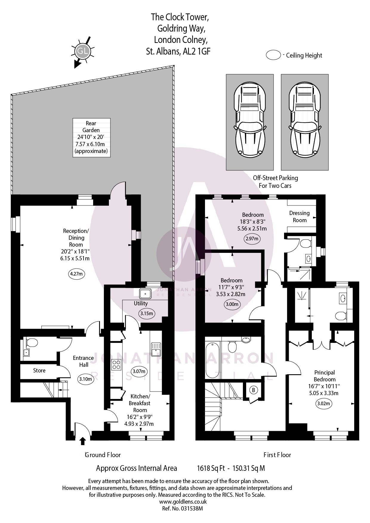 Flat 2,, The Clock Tower, Napesbury Park floorplan