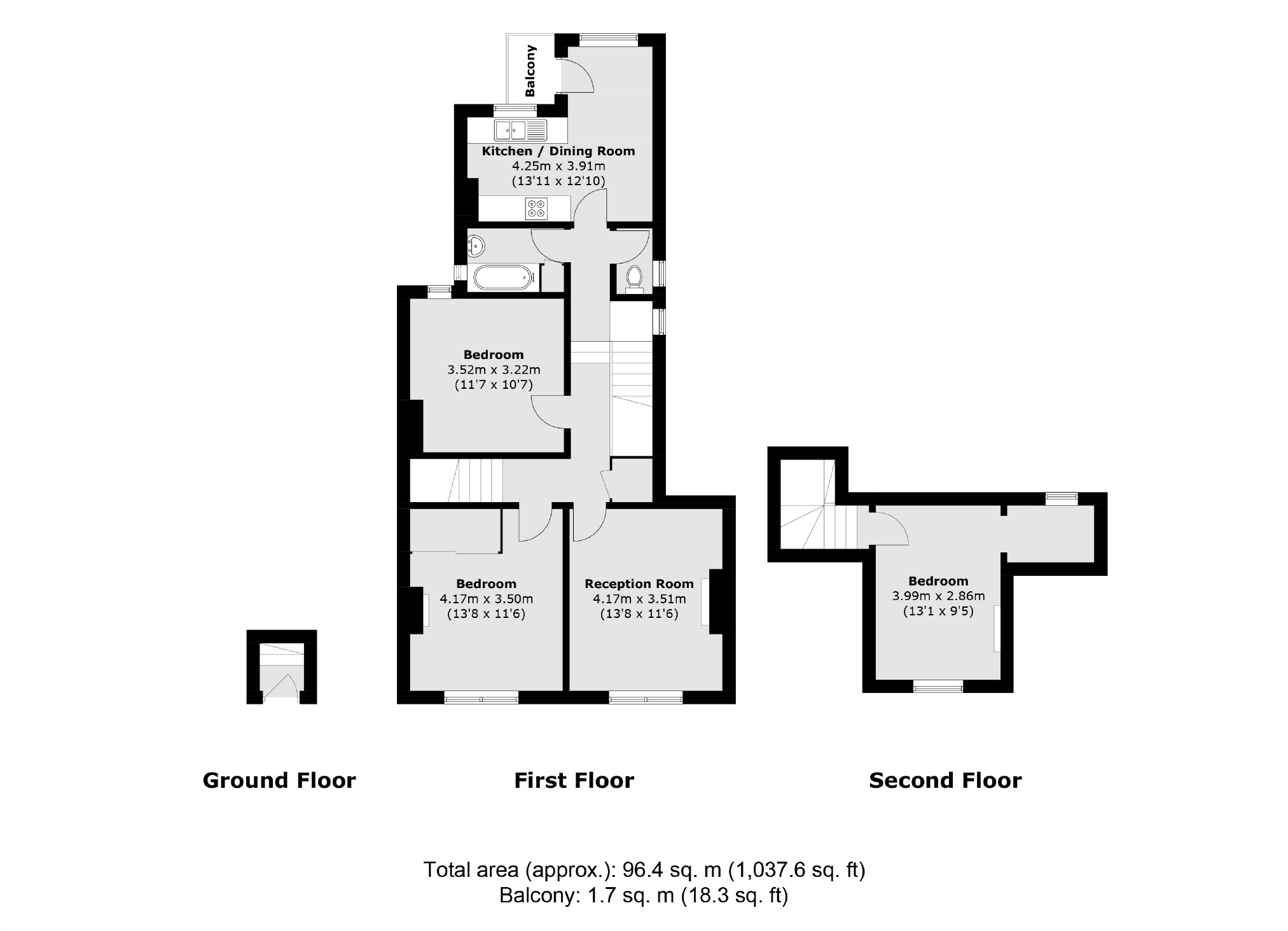 68A, Waldegrave Road, Teddington floorplan